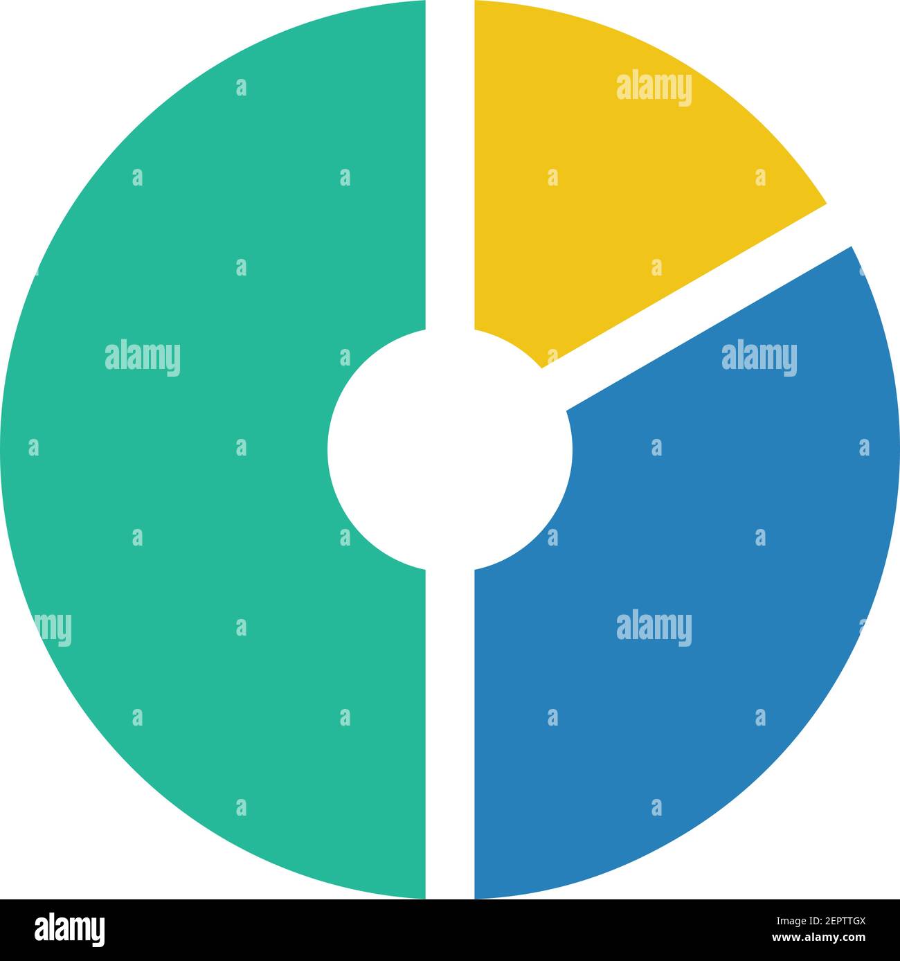 Pie chart icon vector graph diagram symbol for big data analytics ...
