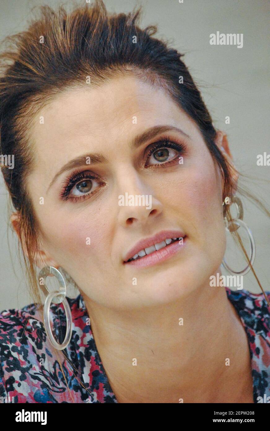 Stana Katic at the Hollywood Foreign Press Association press conference for  "Absentia" held in Los Angeles, CA on January 31, 2018. (Photo by Yoram  Kahana/Shooting Star/Sipa USA) *** NO TABLOID PUBLICATIONS ***