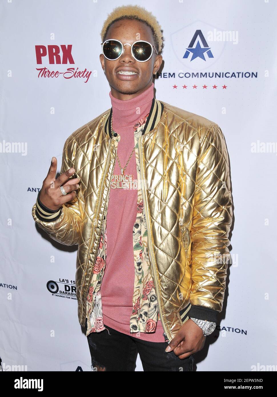 Rapper Silentó arrives at the 2018 All Star Celebrity Game held at the