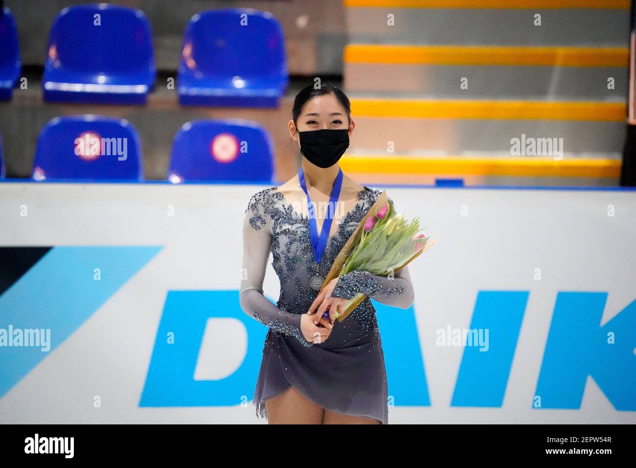 Loena Hendrickx (BEL) winner during Challenge Cup Figure Skating on