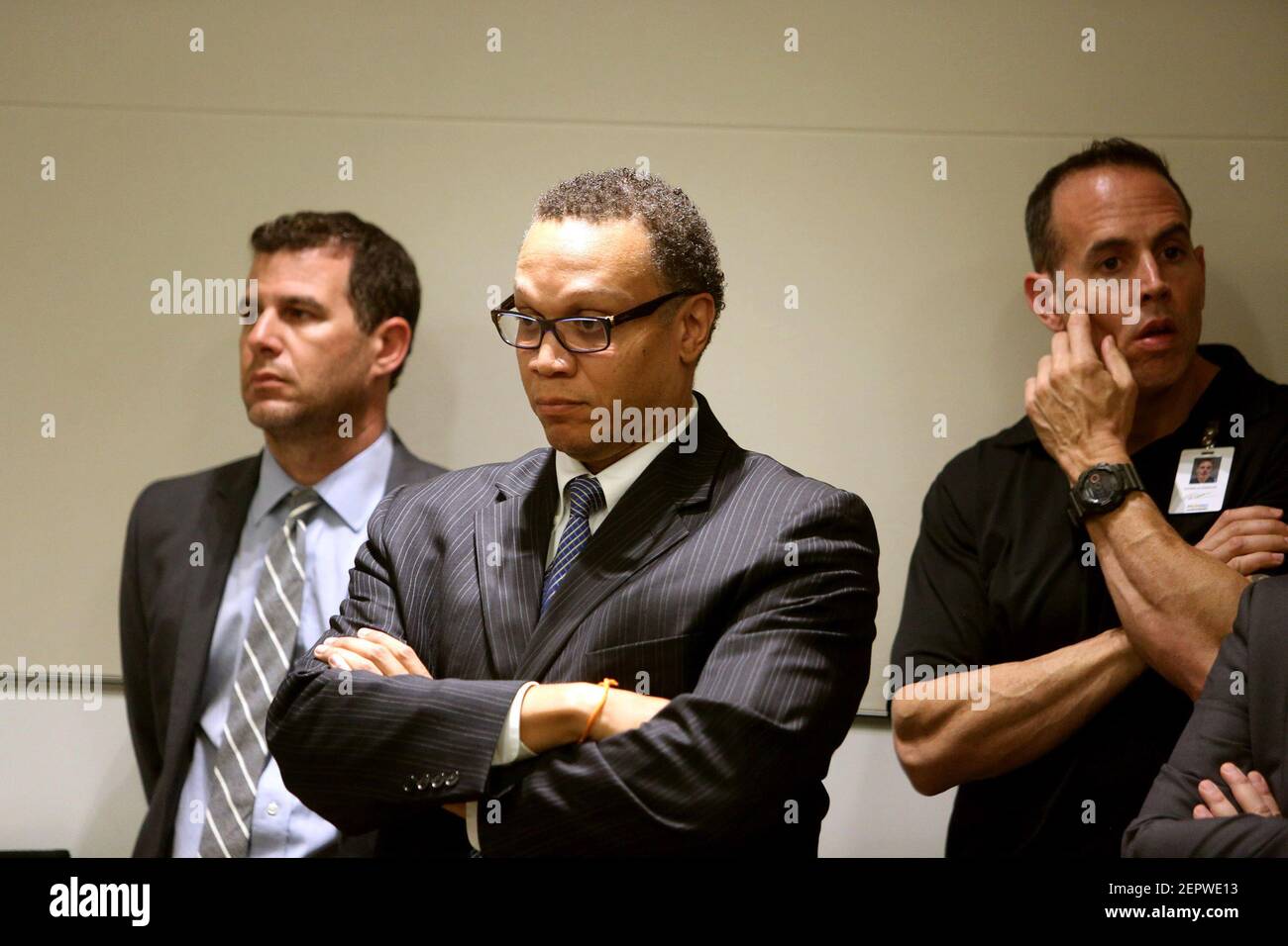 Chief Assistant Public Defender Gordon Weekes appears in Broward Court