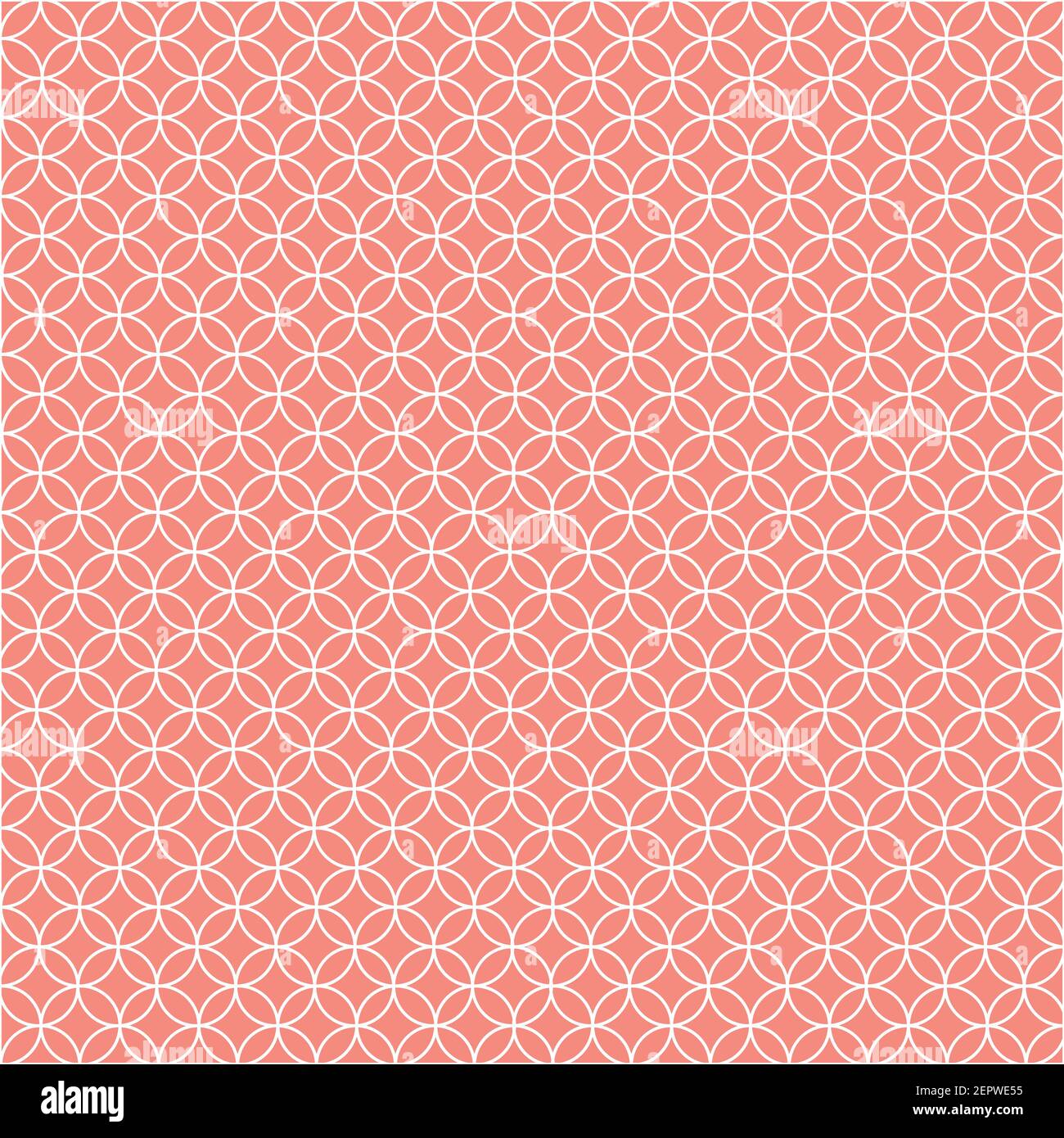 Abstract seamless pattern, geometric background made from circles, repeating elements, wallpaper Stock Vector