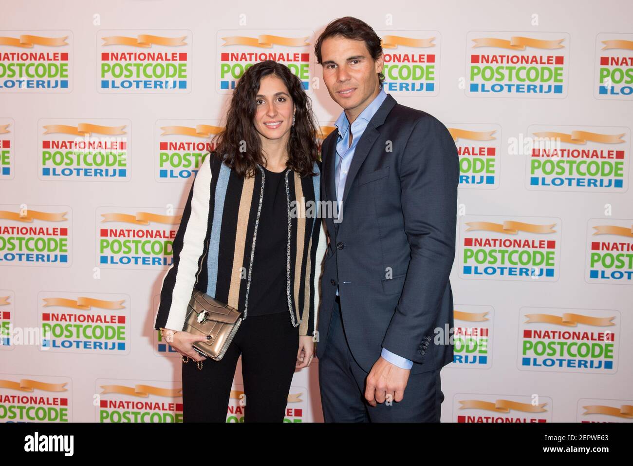 Rafael Nadal and his partner Xisca Perello at the Good Money Gala of the Postcode Lottery at Theater Carre in Amsterdam, the Netherlands. (Photo by DPPA/Sipa USA) Stock Photo