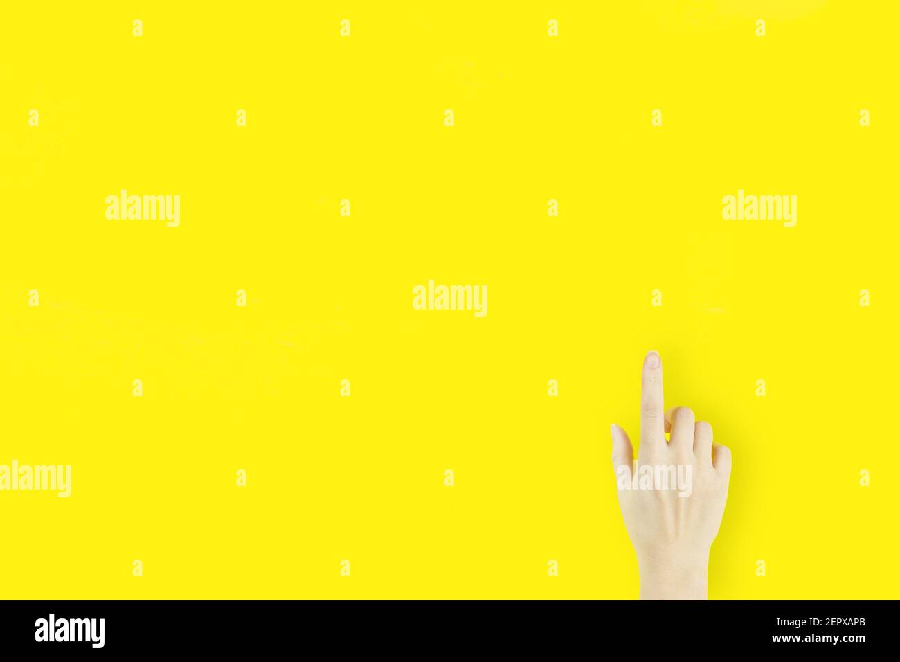 Hand holding up index finger hi-res stock photography and images - Alamy