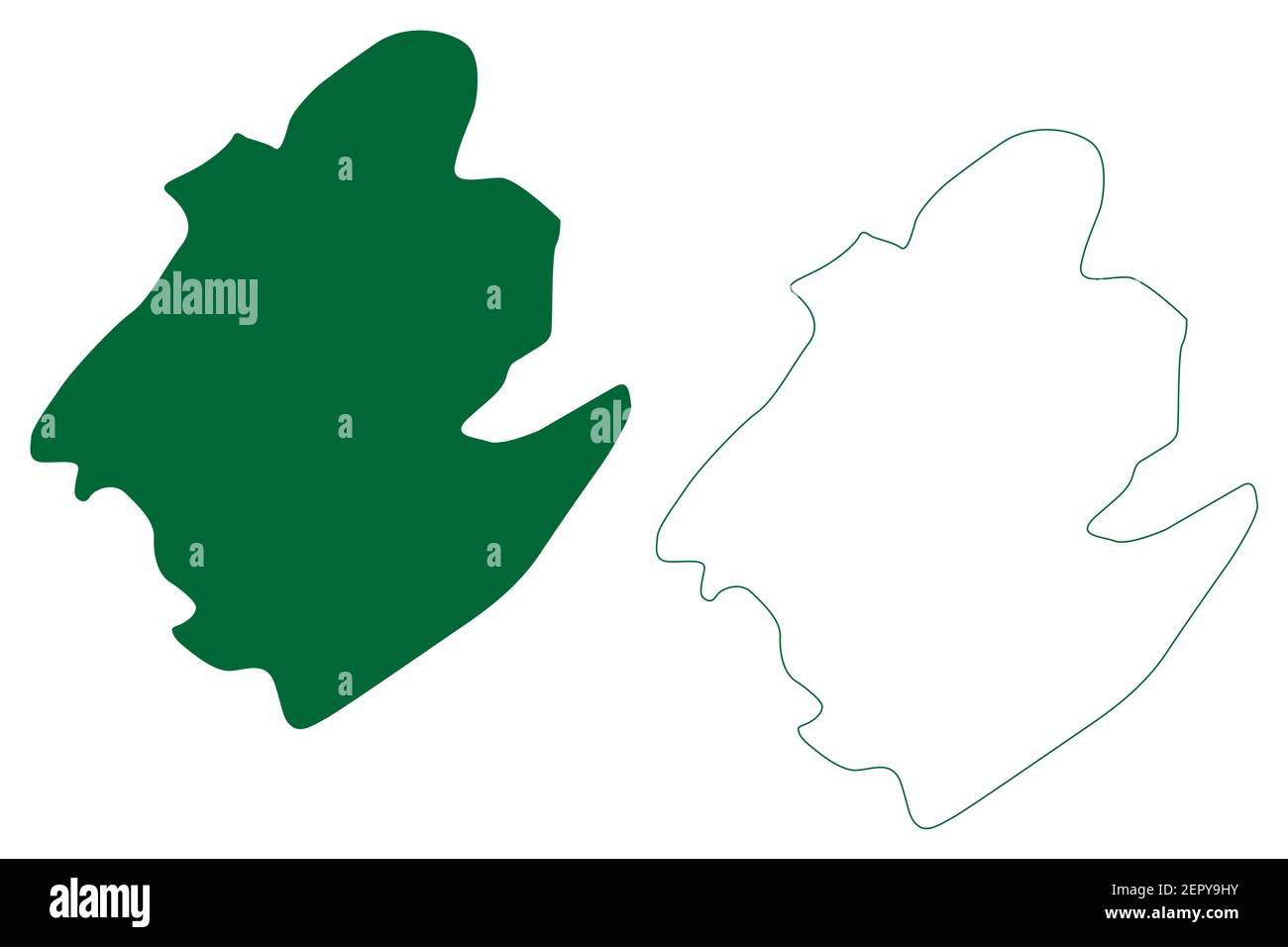 Sivasagar district (Assam State, Republic of India) map vector