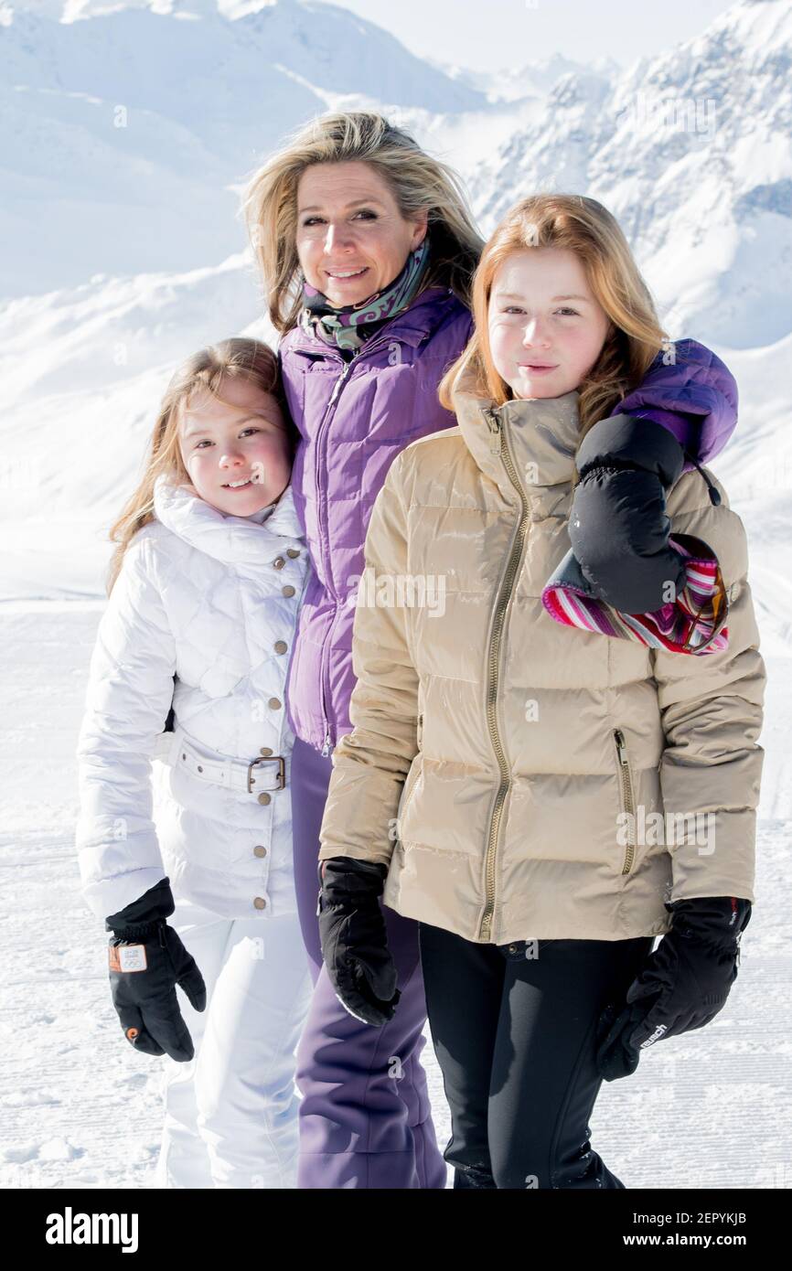 Queen Maxima with their daughters Princess Amalia, Princess Alexia and ...