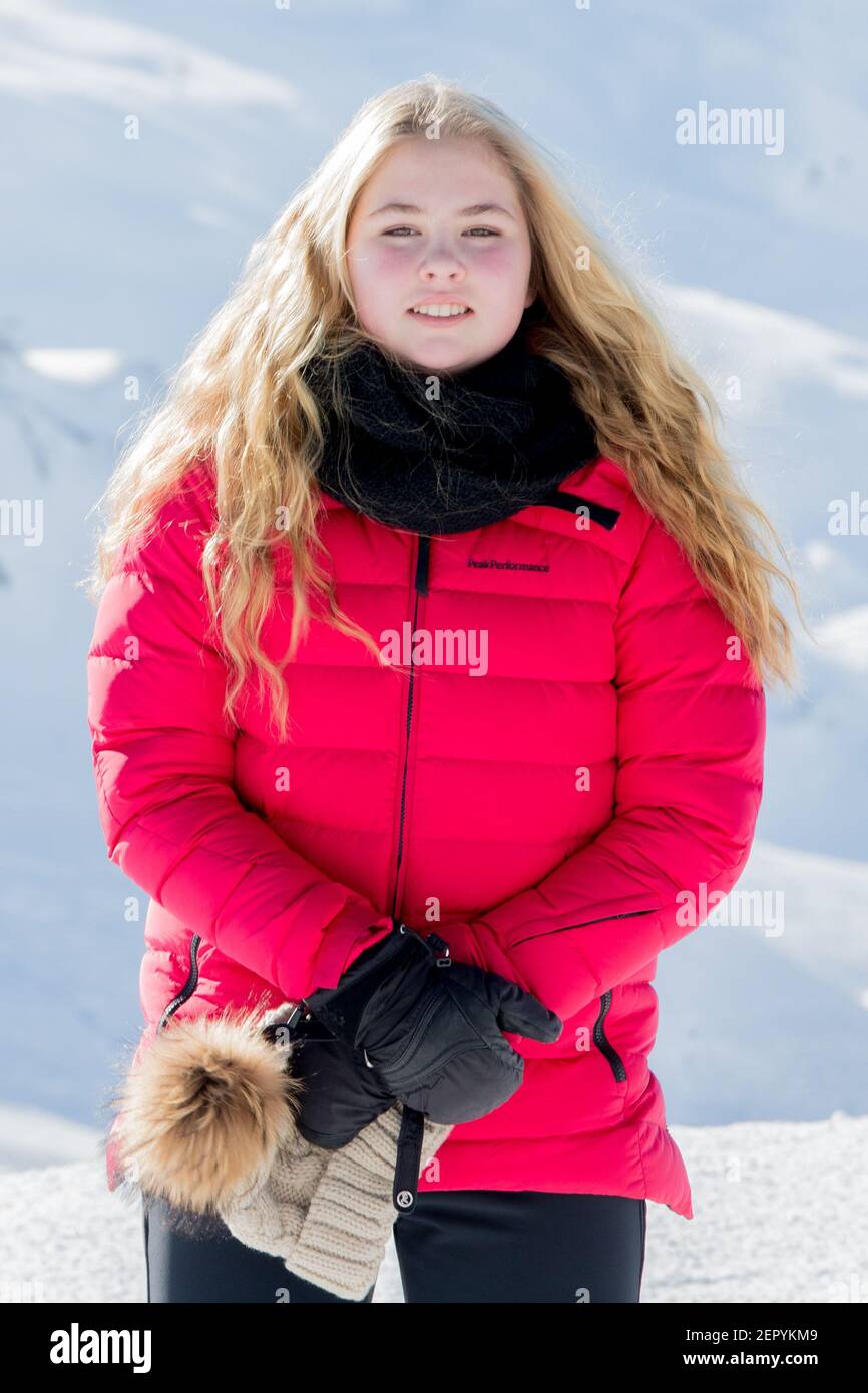 Princess Amalia during the annual winter Royal photocall at the skiing ...