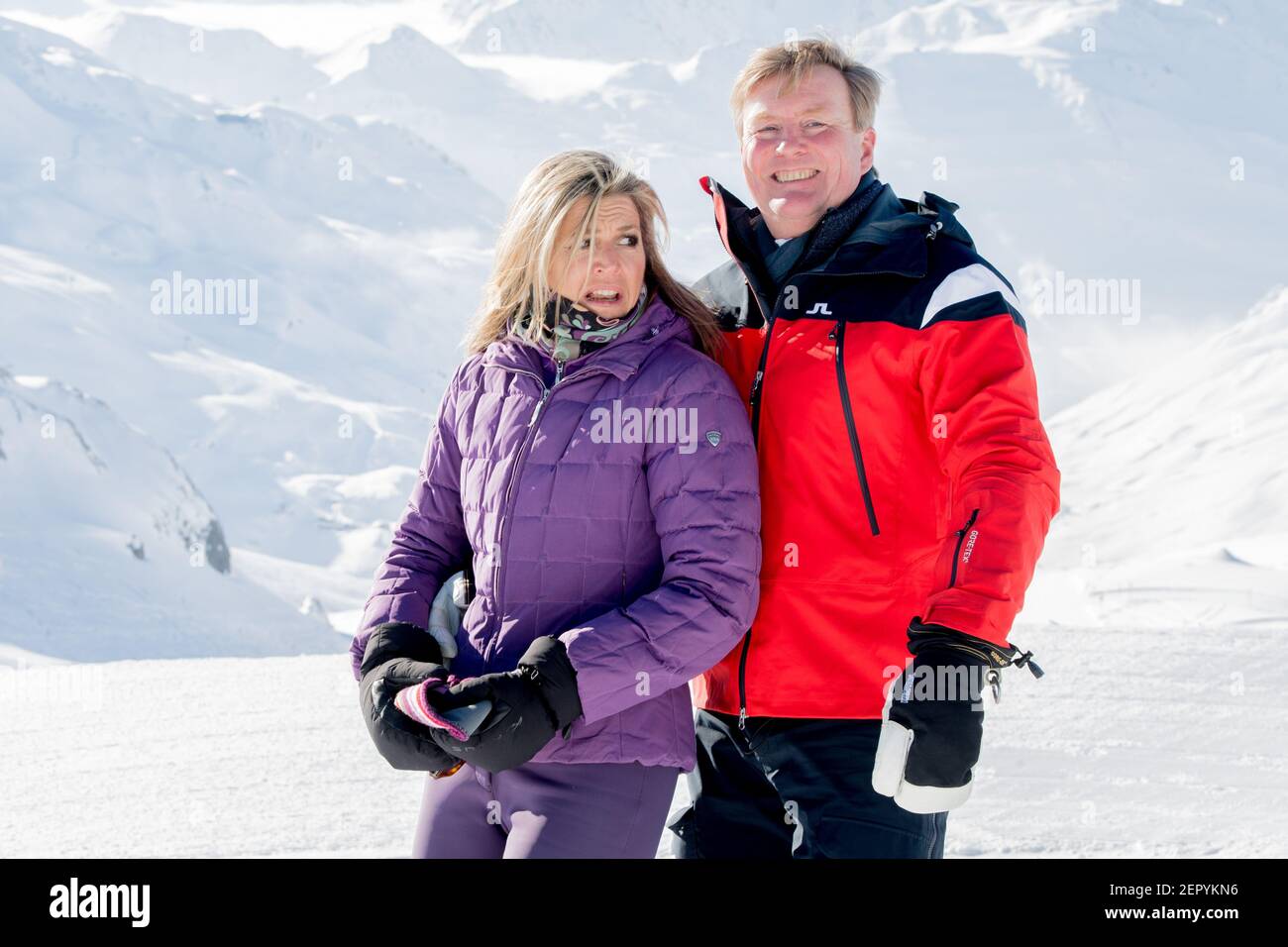 King Willem-Alexander and Queen Maxima during the annual winter Royal ...
