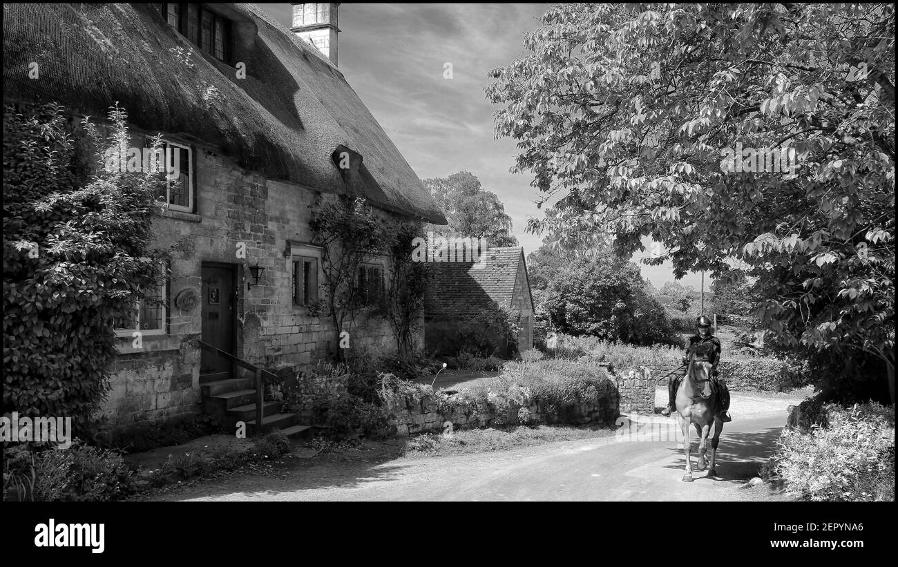 Cotswolds cottages Stock Photo