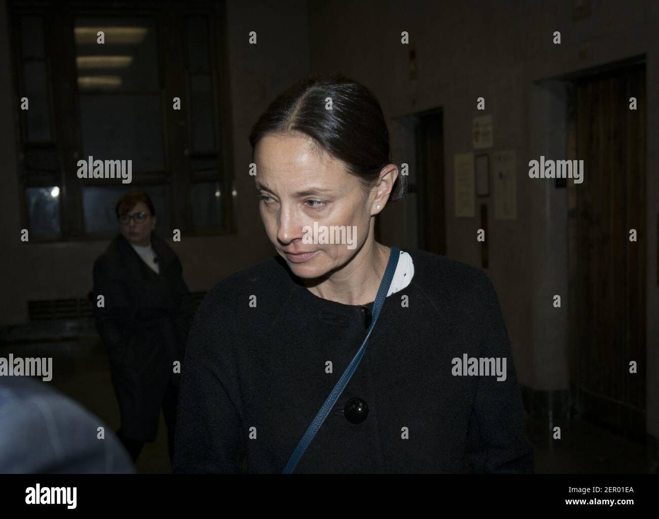 Marina Krim, mother of murdered Lulu & Leo Krim, who were allegedly killed  by their nanny Yoselyn Ortega, leaves after testifying at Manhattan  Criminal Court in New York on Thursday, March 1,