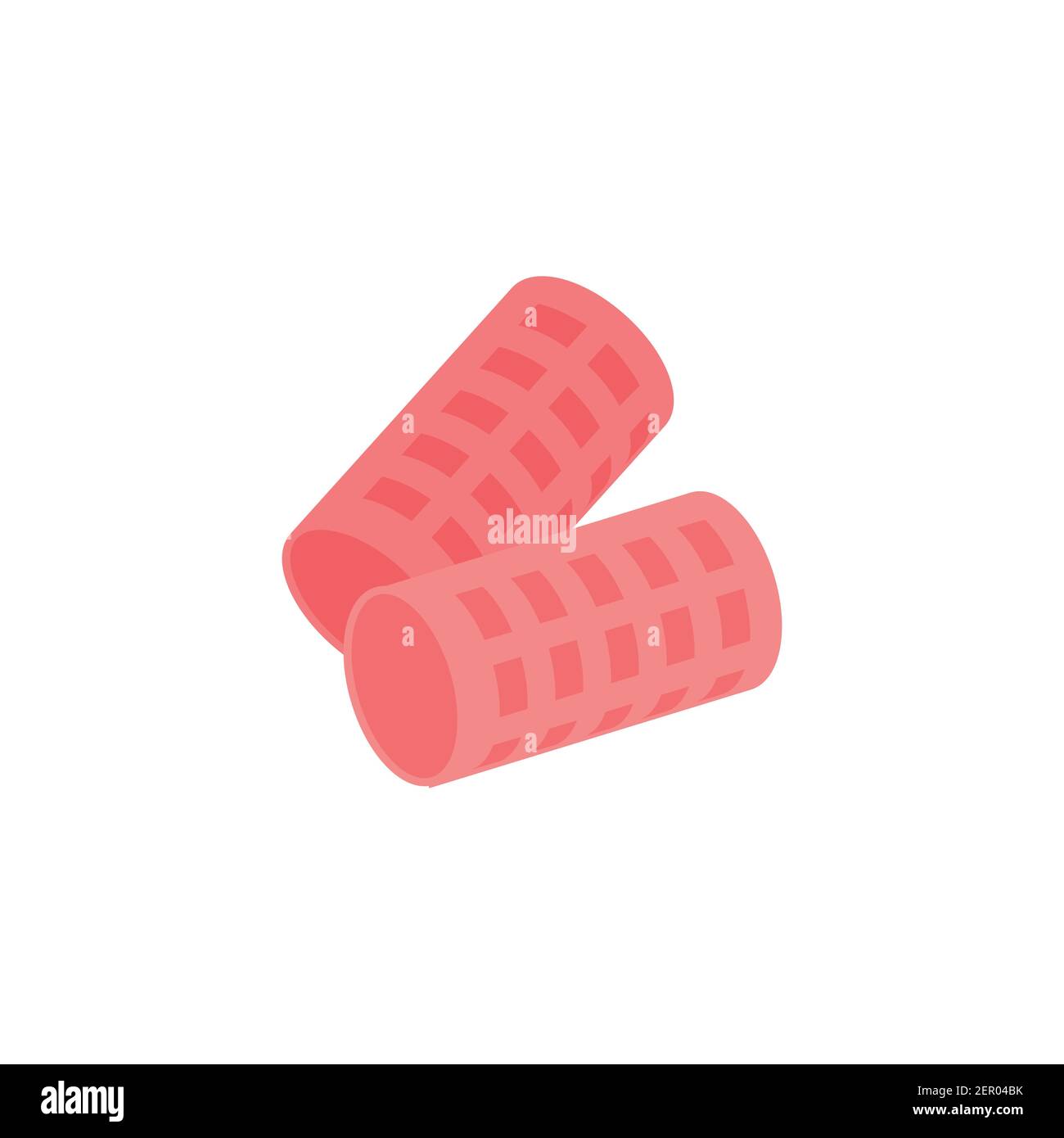 Curlers, icon, vector illustration isolated on white background. Stock Vector