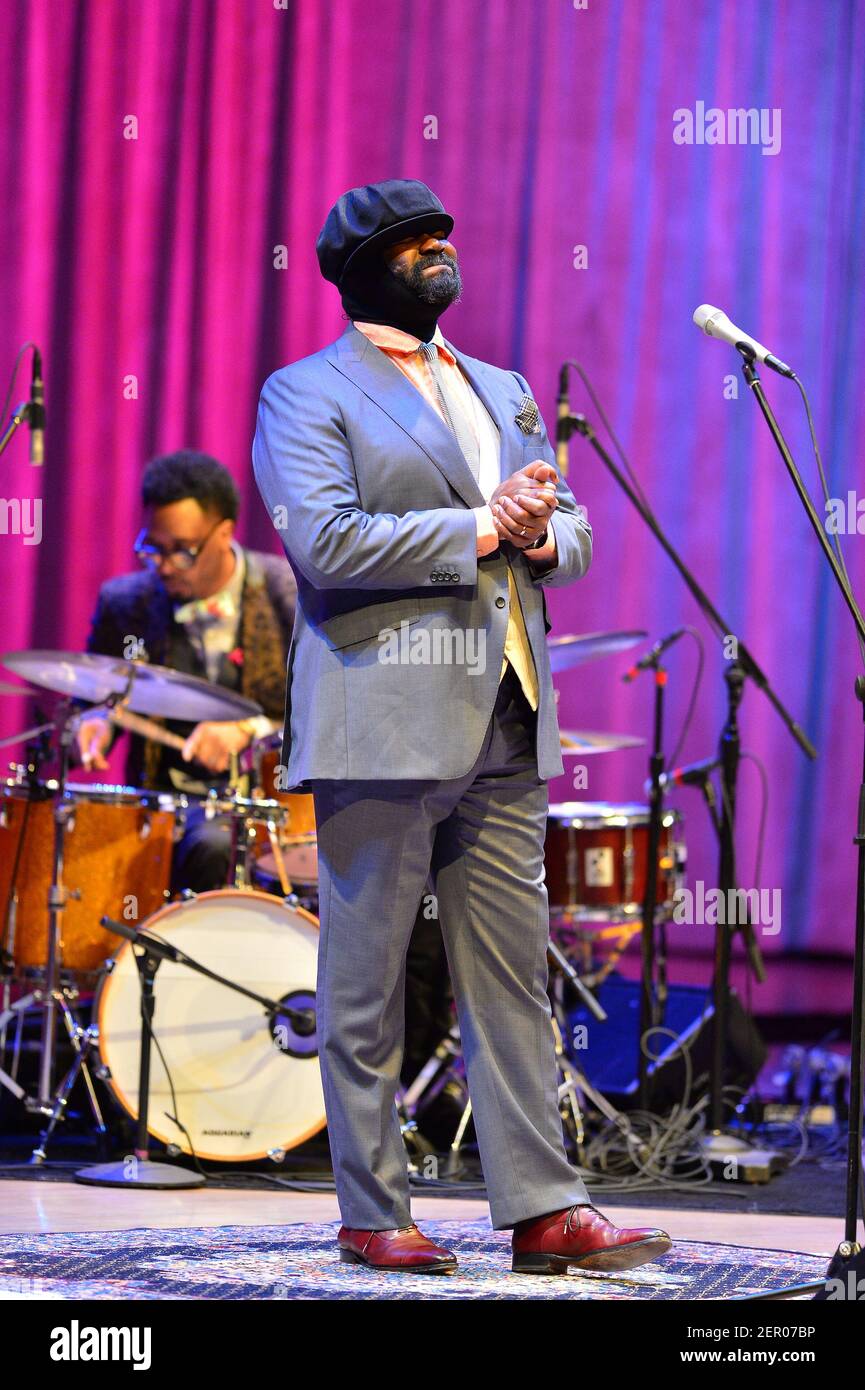 Singer Gregory Porter performs onstage during the Jazz Roots at The ...