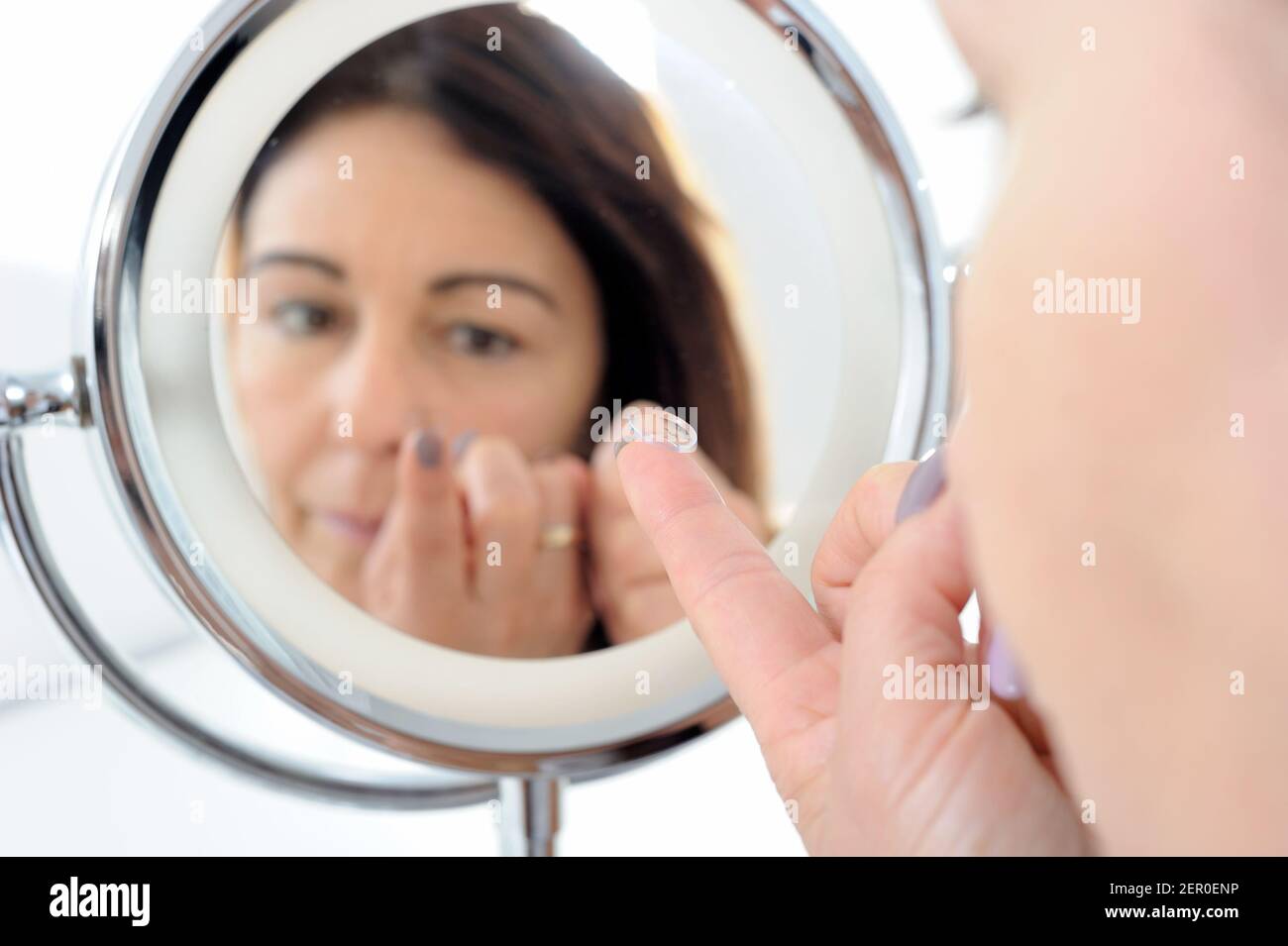 50 year old woman face on hi-res stock photography and images - Alamy