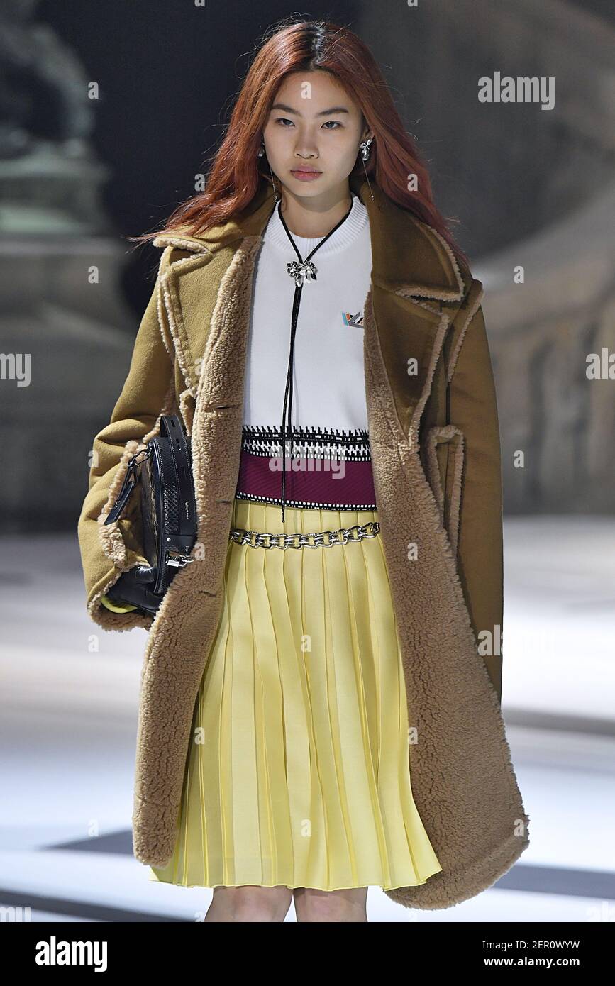 Model Hoyeon Jung walks on the runway during the Louis Vuitton Fashion Show  during Paris Fashion Week Womenswear Fall Winter 2018-2019 held in Paris,  France on March 6, 2018. (Photo by Jonas