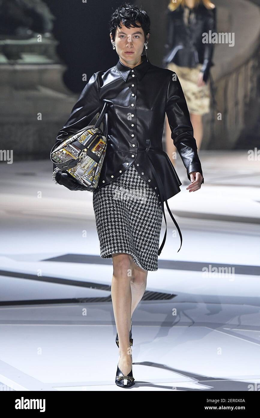 Heather Kemesky walks on the runway during the Louis Vuitton Resort 2020  Collection Fashion Show at TWA Terminal in JFK Airport in New York, NY on  May 8, 2019. (Photo by Jonas