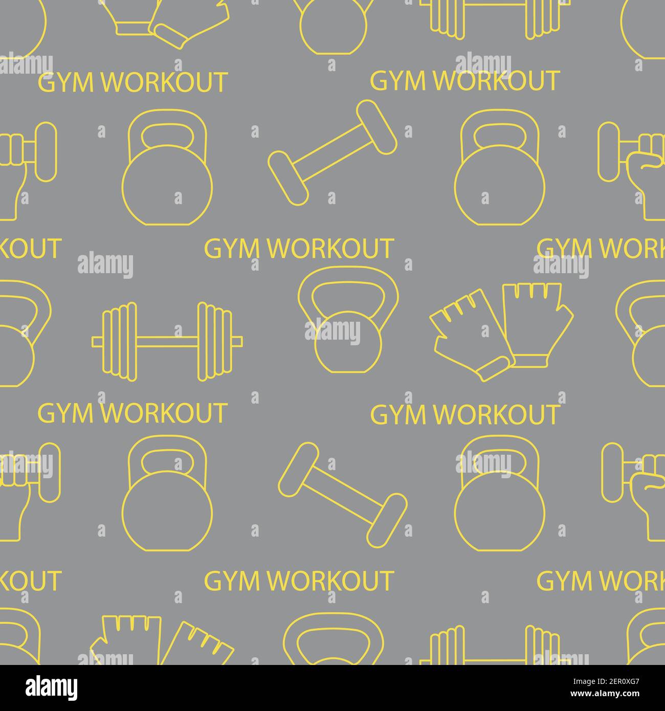Weight Lifting Pattern Ultimate strength Stock Vector Images - Alamy
