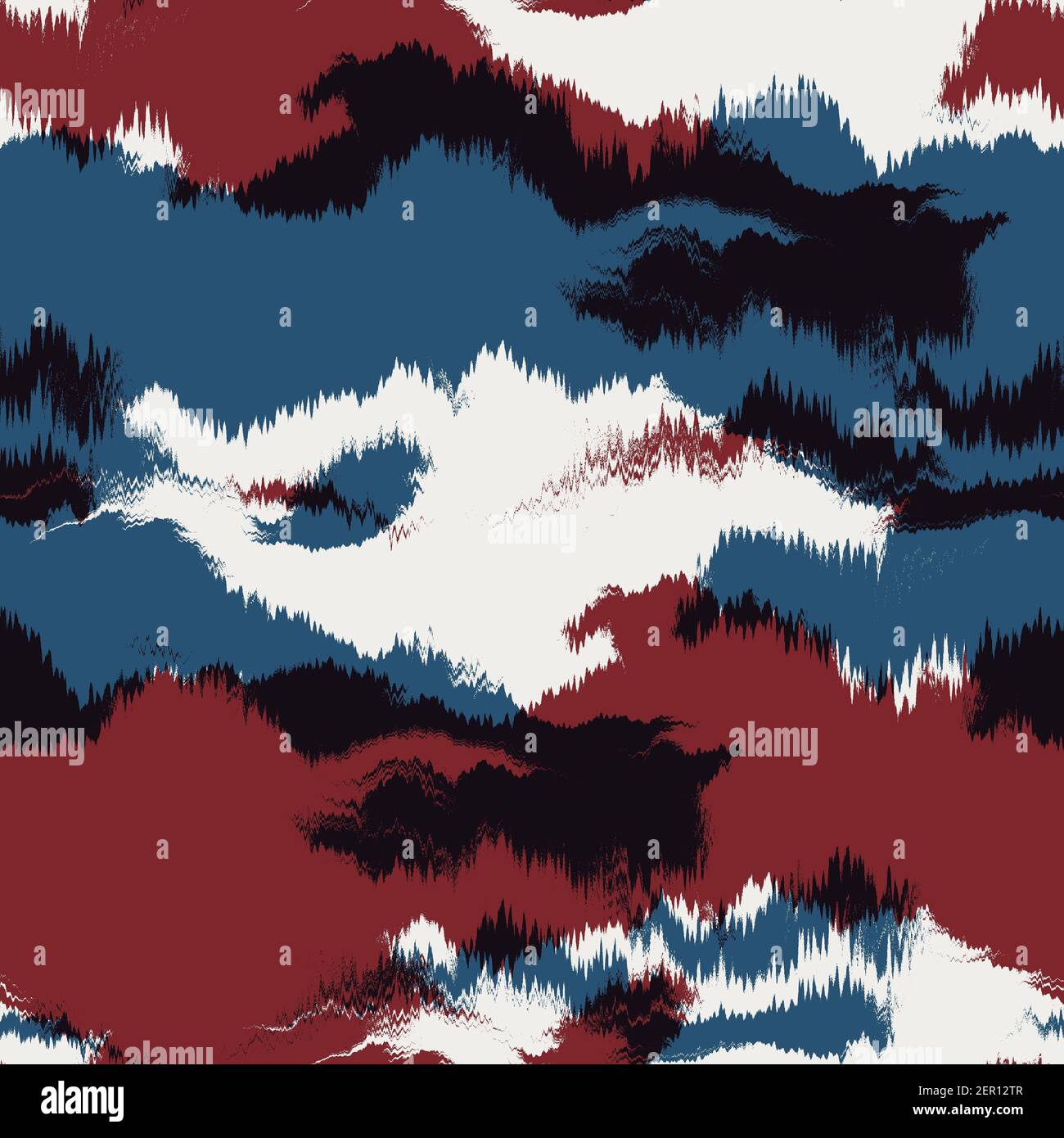 Seamless abstract pattern in red blue black white Stock Photo - Alamy