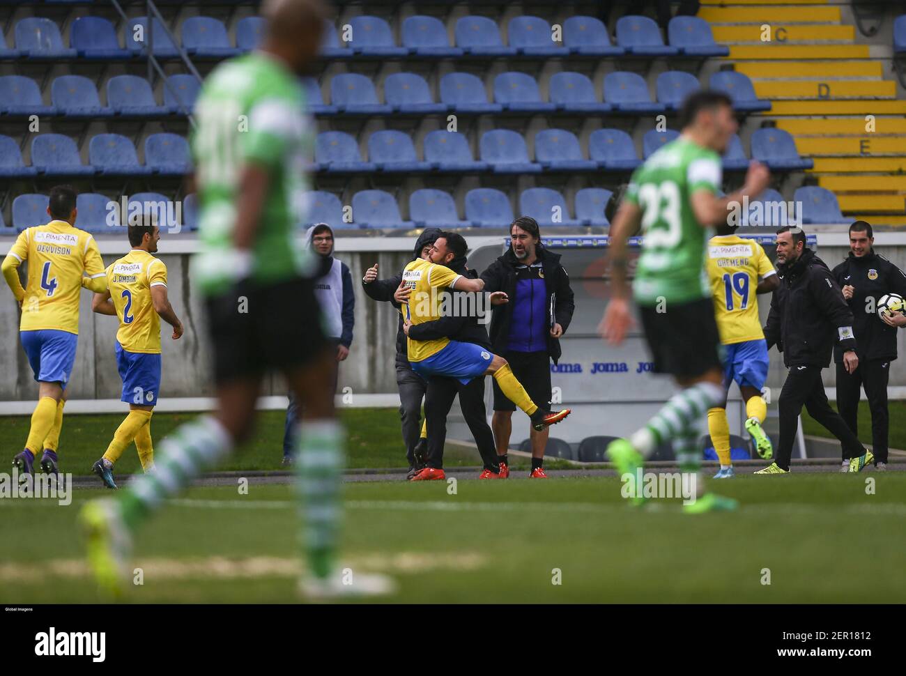 Arouca 03 03 2018 Arouca Football Club Received This Afternoon Sporting Clube De Covilha In The Municipal Stadium Of Arouca In Game To Count For The 28th Day Of The Ii Liga 2017 18