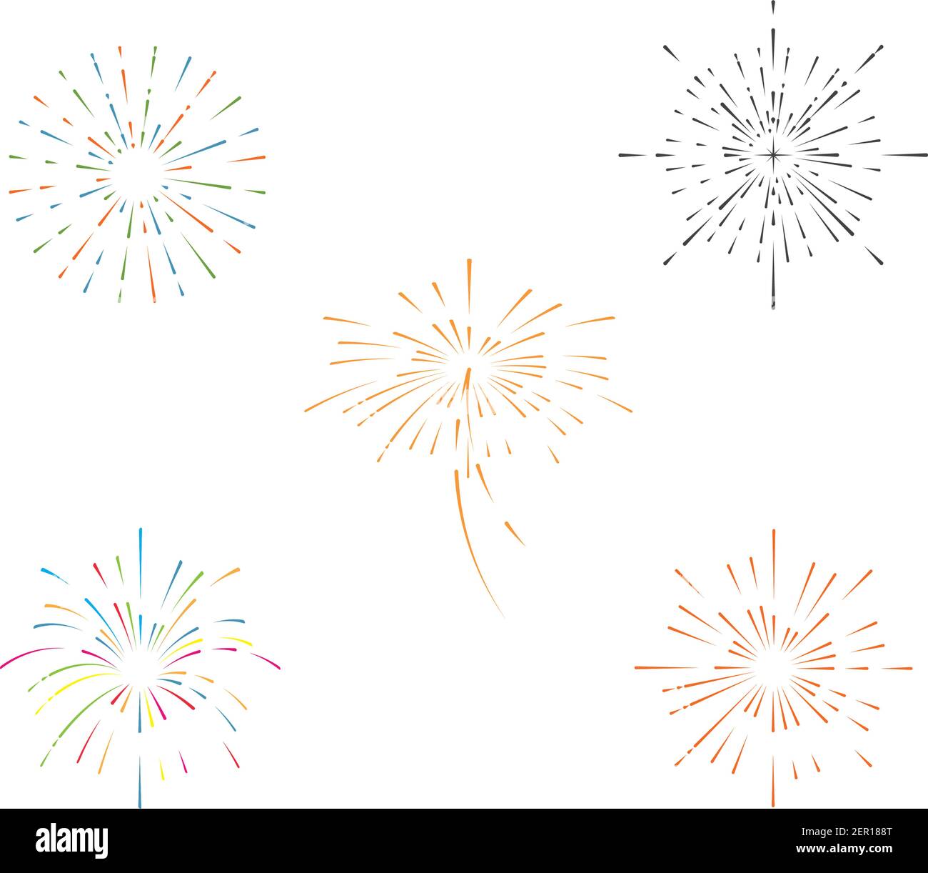 firework vector illustration icon design template Stock Vector Image ...