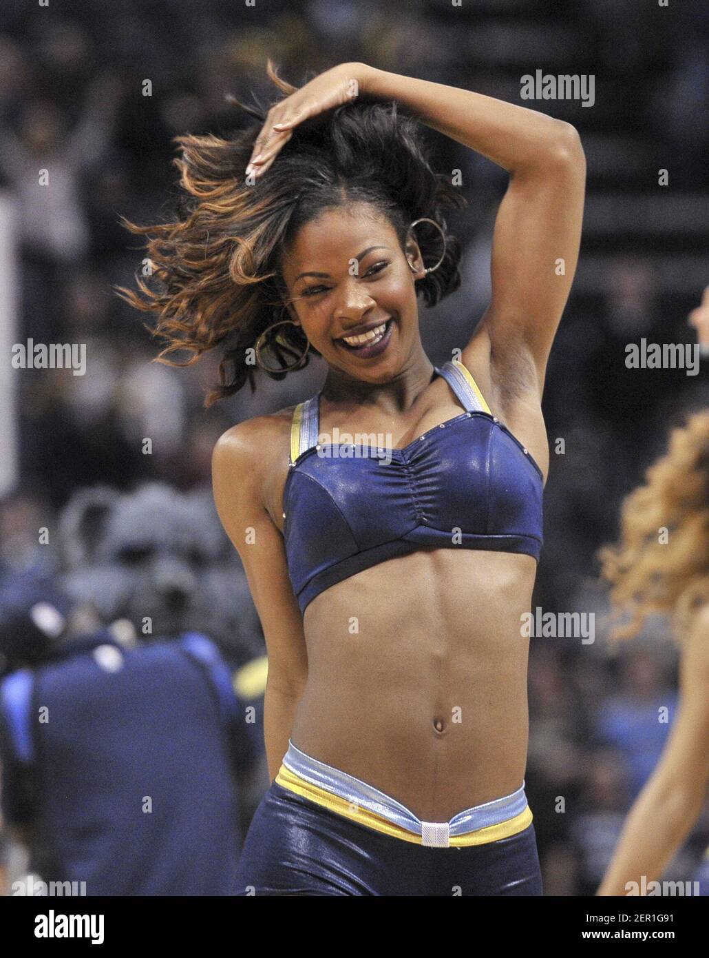 Mar 12, 2018; Memphis, TN, USA; Memphis Grizzlies dancer performs during  the second half against the