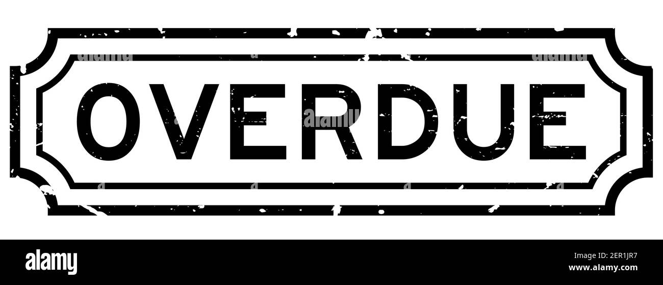 Overdue office rubber stamp Black and White Stock Photos & Images Alamy