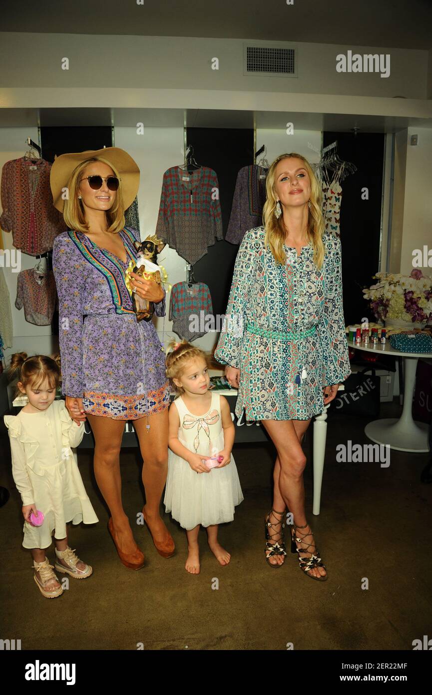 Paris Hilton, Nicky Hilton, Mila Stauffer, Emily Stauffer arrives to