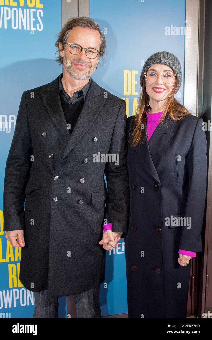 Carice van Houten with her partner Guy Pearce at the premiere of the