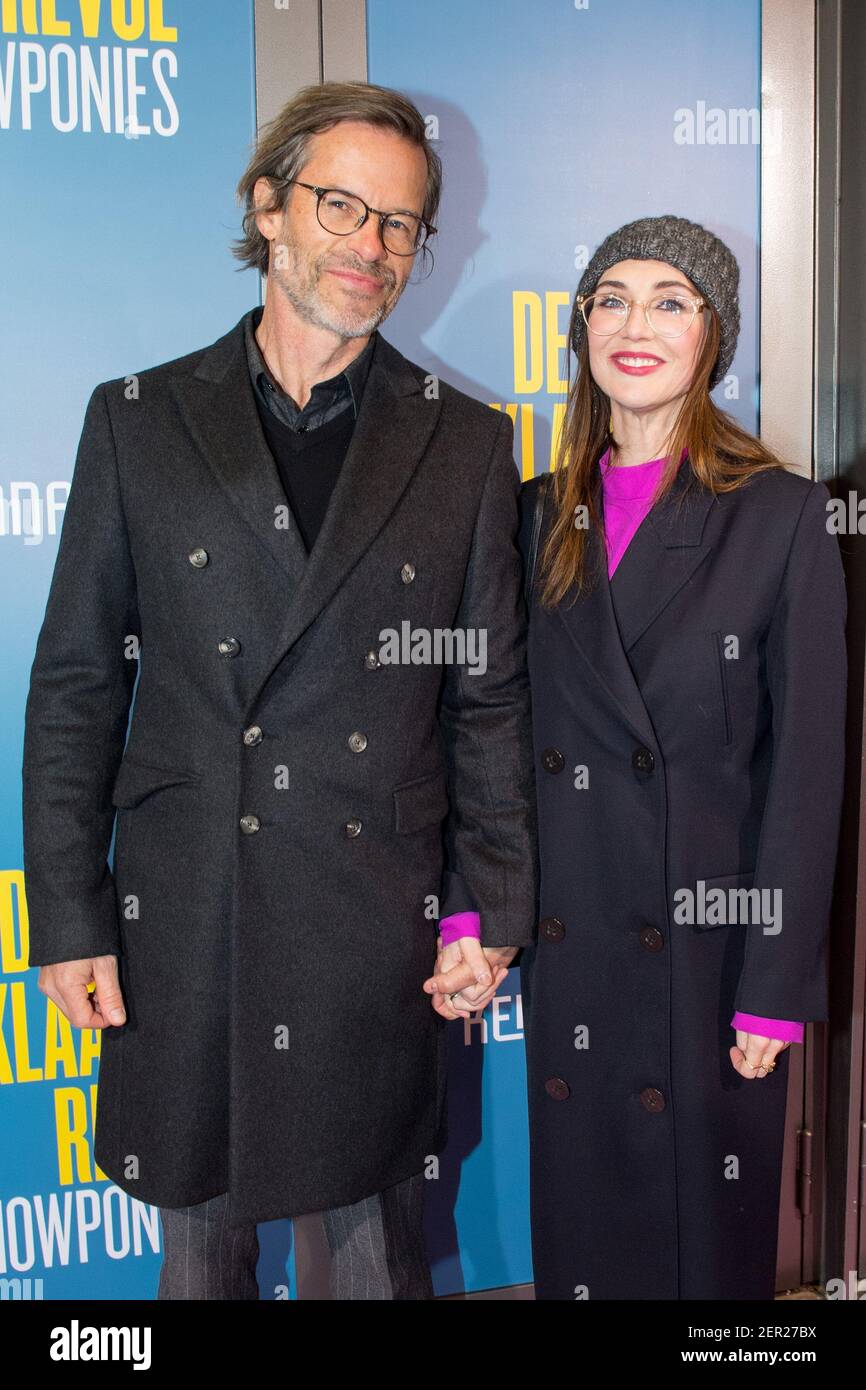 Carice van Houten with her partner Guy Pearce at the premiere of the