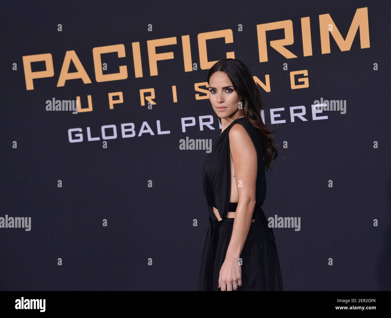 Adria Arjona arrives at the "Pacific Rim Uprising" Los Angeles Premiere ...
