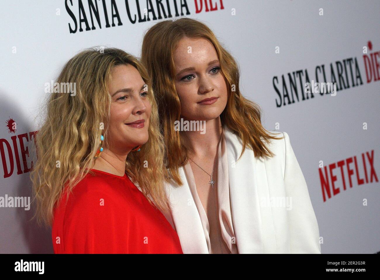 Liv Hewson and Drew Barrymore at Netflix's "Santa Clarita Diet" Season ...