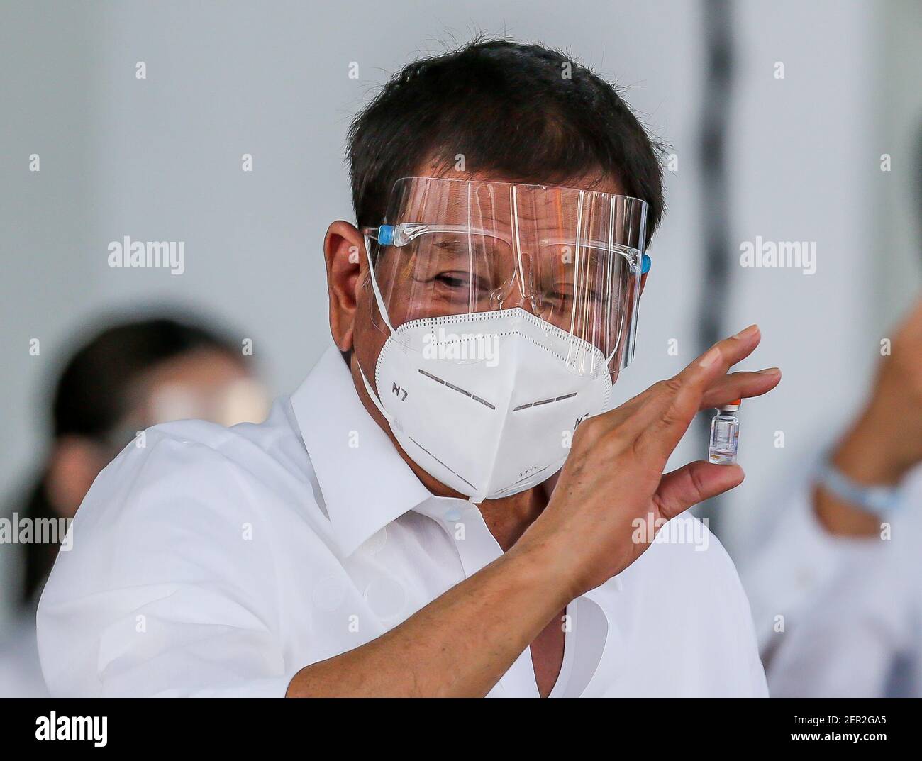 Manila, Philippines. 28th Feb, 2021. Philippine President Rodrigo