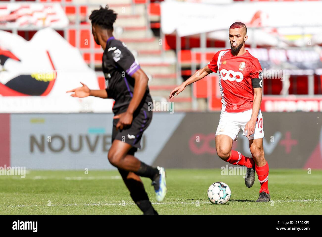 LIEGE, BELGIUM - FEBRUARY 28: Albert Sambi Lokonga of RSC