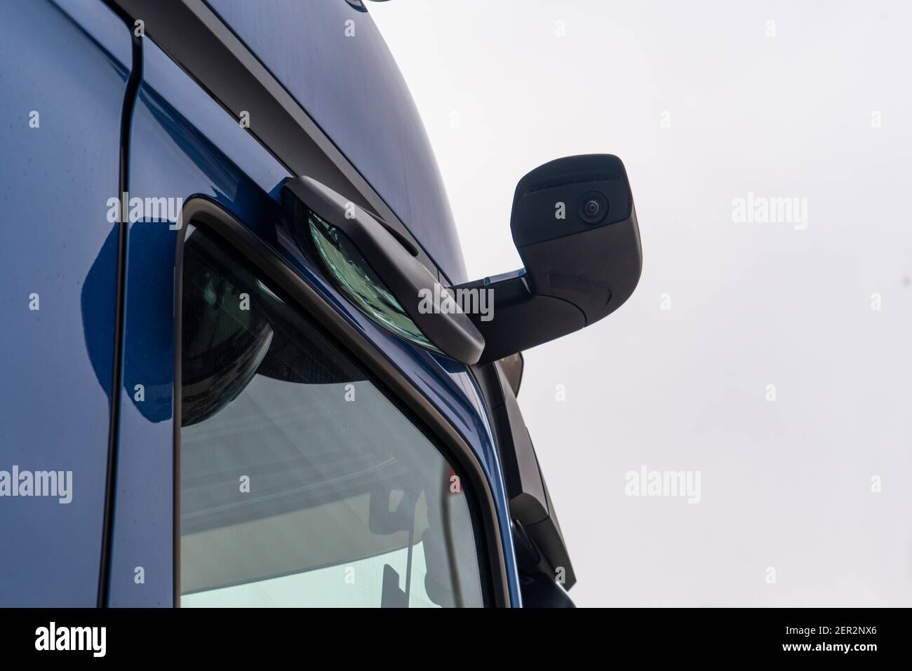 Truck rear view camera. All-round visibility Stock Photo