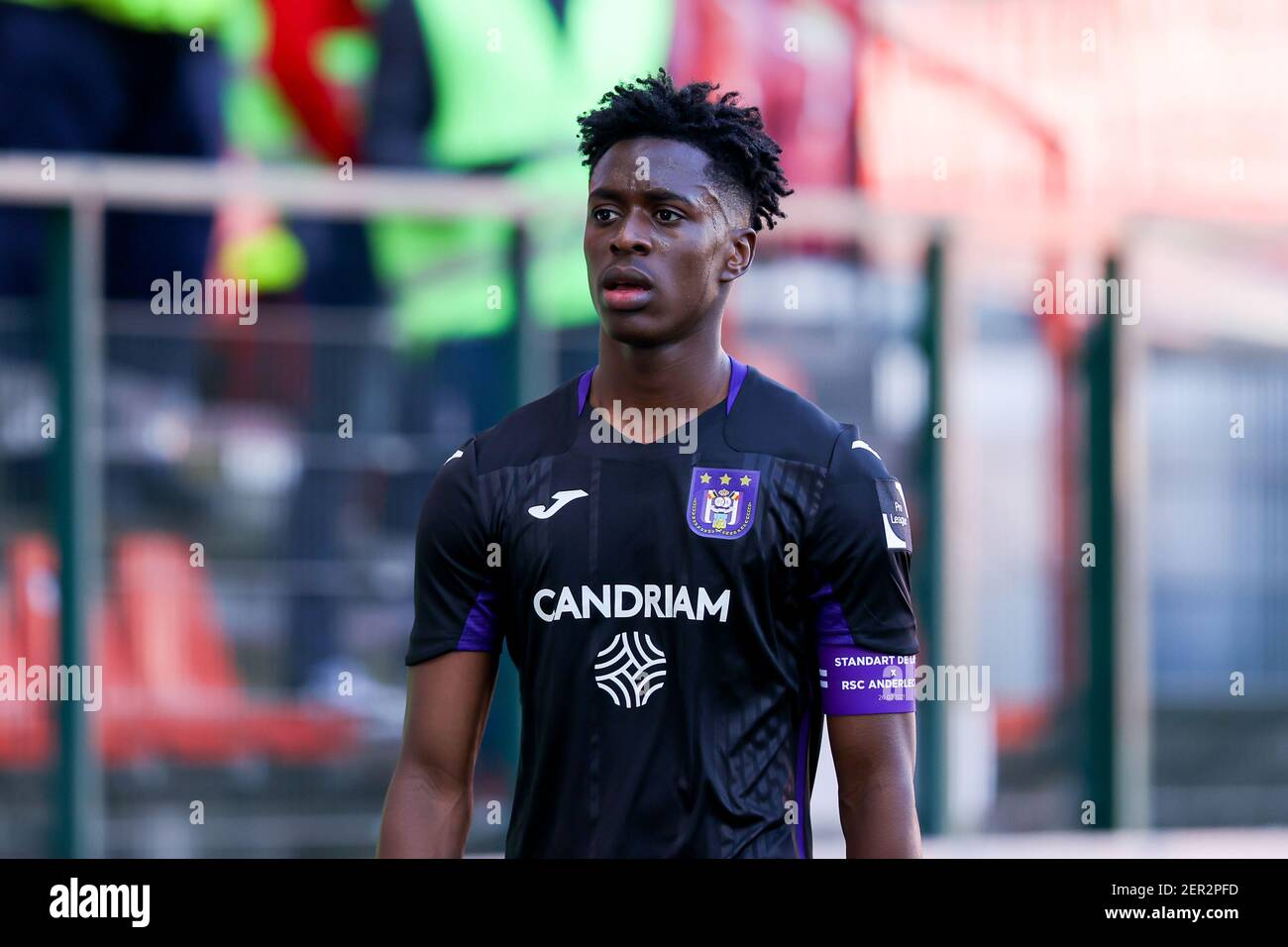 LIEGE, BELGIUM - FEBRUARY 28: Albert Sambi Lokonga of RSC