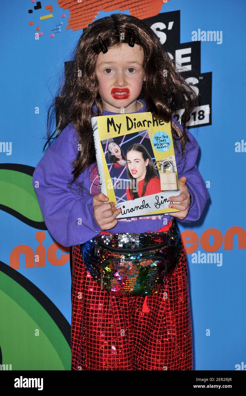Miranda Sings walking on the red carpet during the 2018 Nickelodeon ...