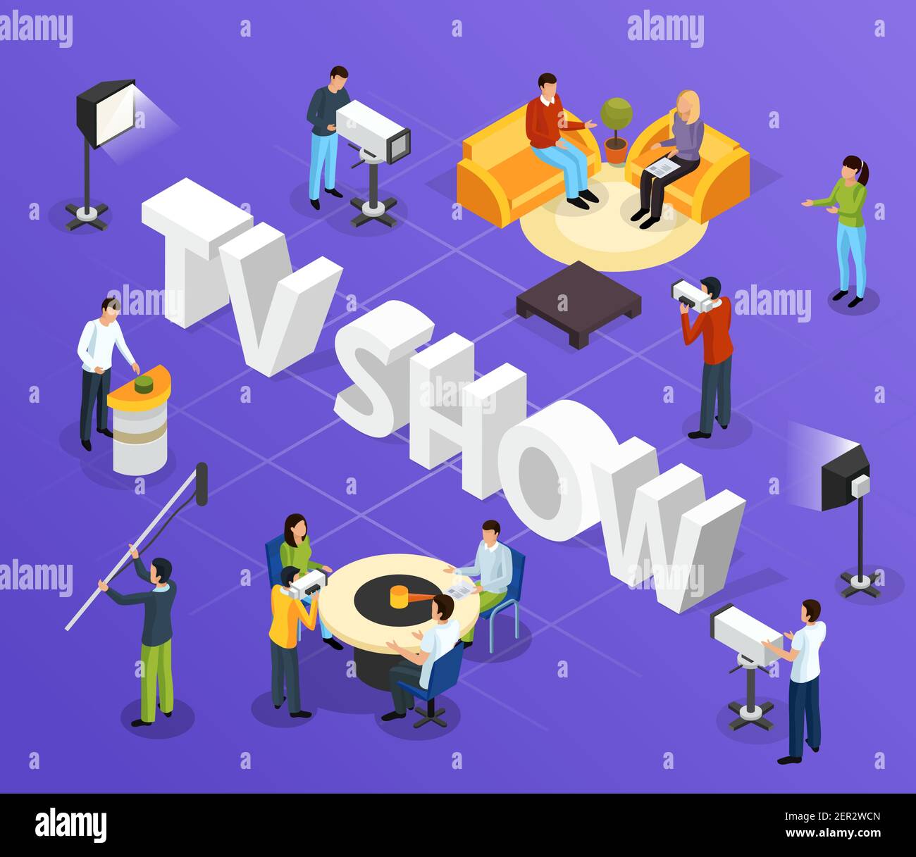 Tv quiz show set Stock Vector Images Alamy