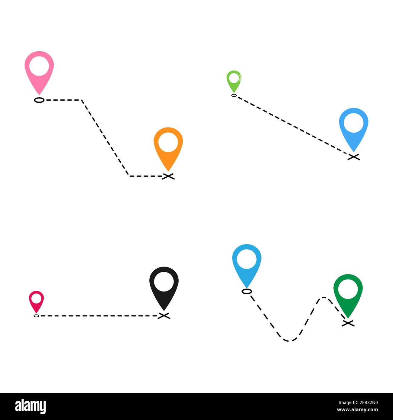 Vector icon set, symbol we´ve moved announcement collection design ...