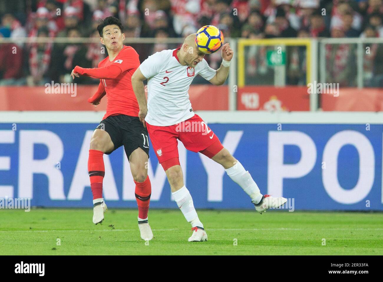 27.03.2018, Katowice, pilka nozna, mecz towarzyski, Polska - Korea