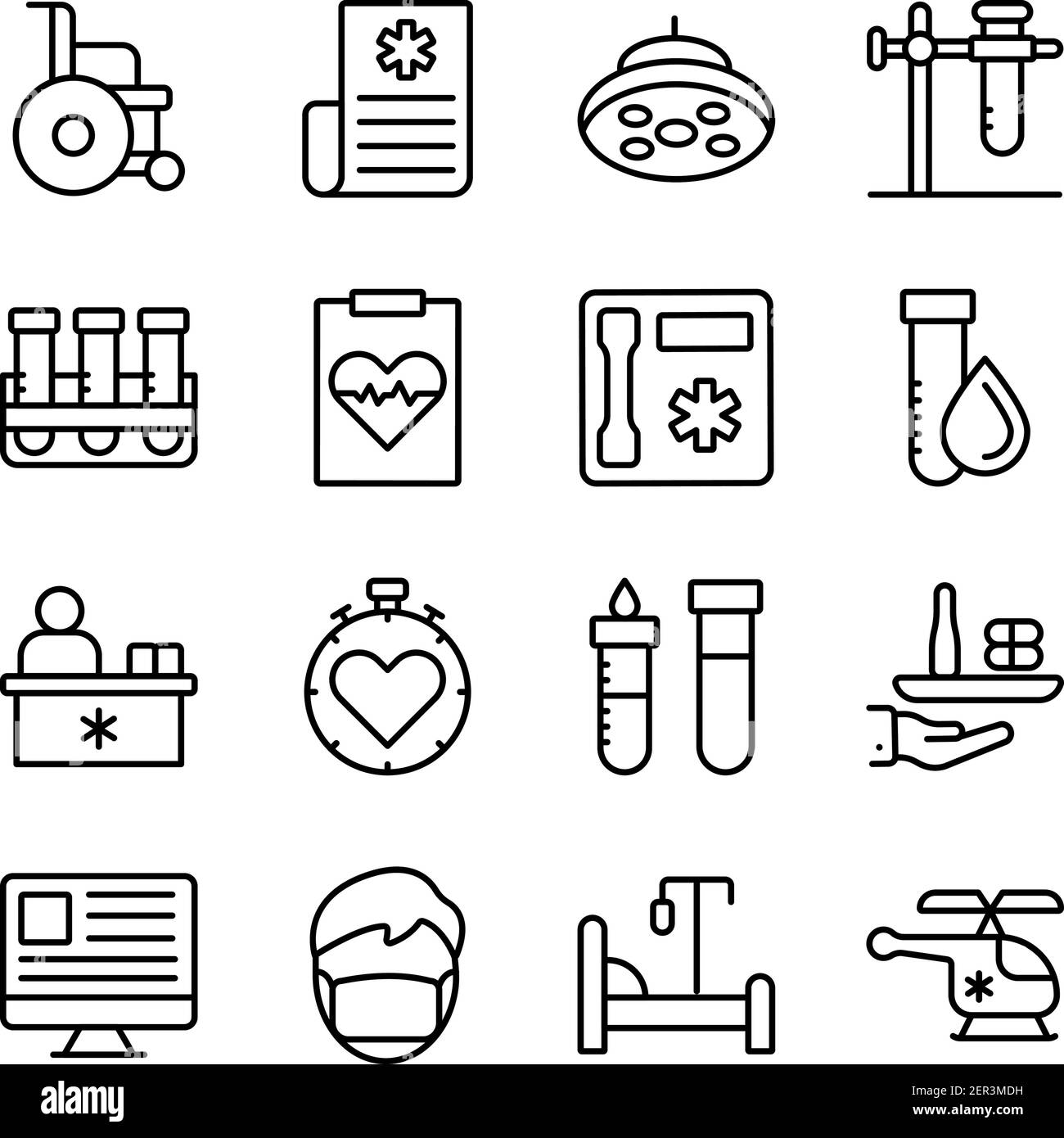 Pack of Medical and Commerce Linear Icons Stock Vector Image & Art - Alamy