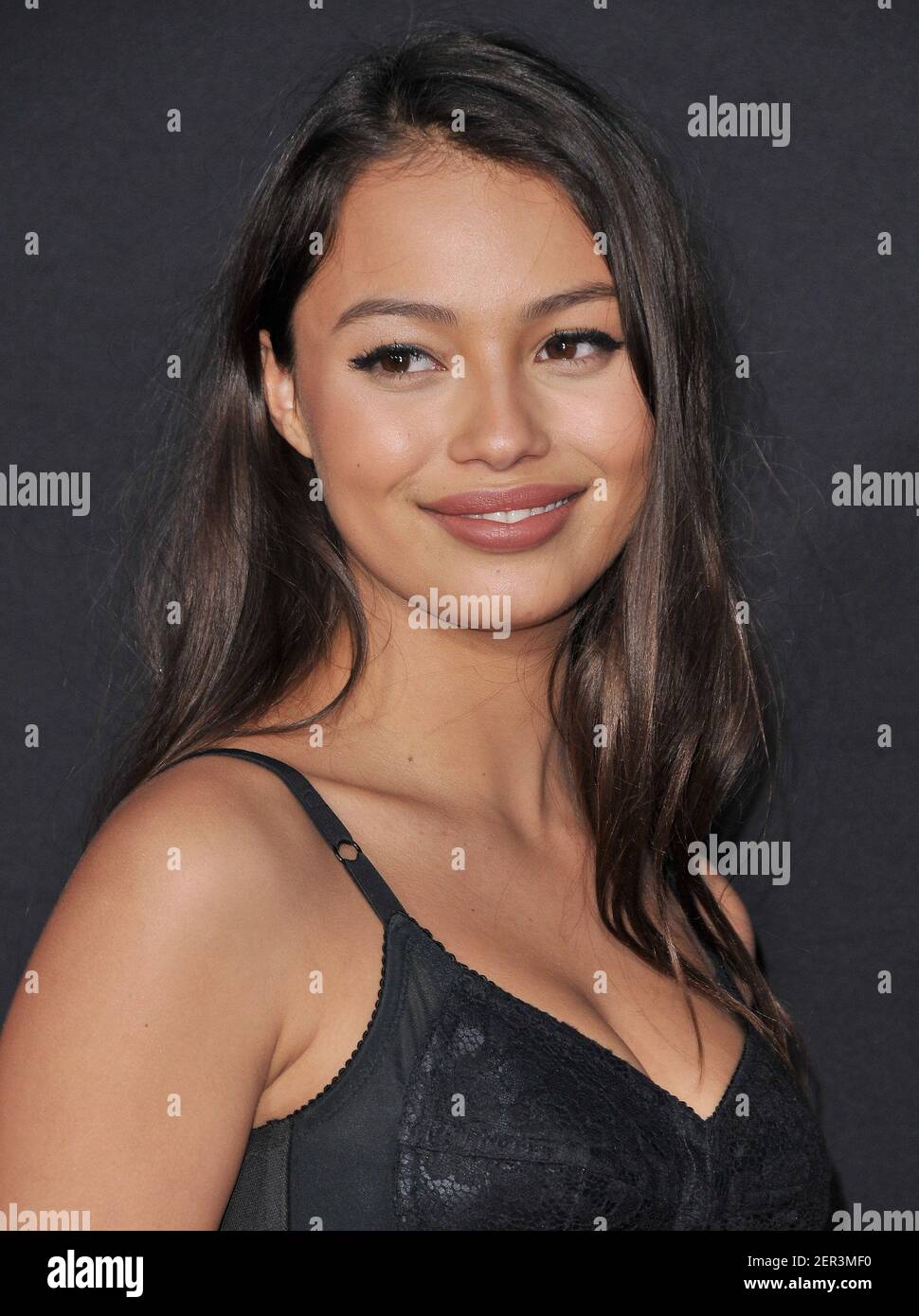 Fiona Barron arrives at the "Blockers" Los Angeles Premiere held at the