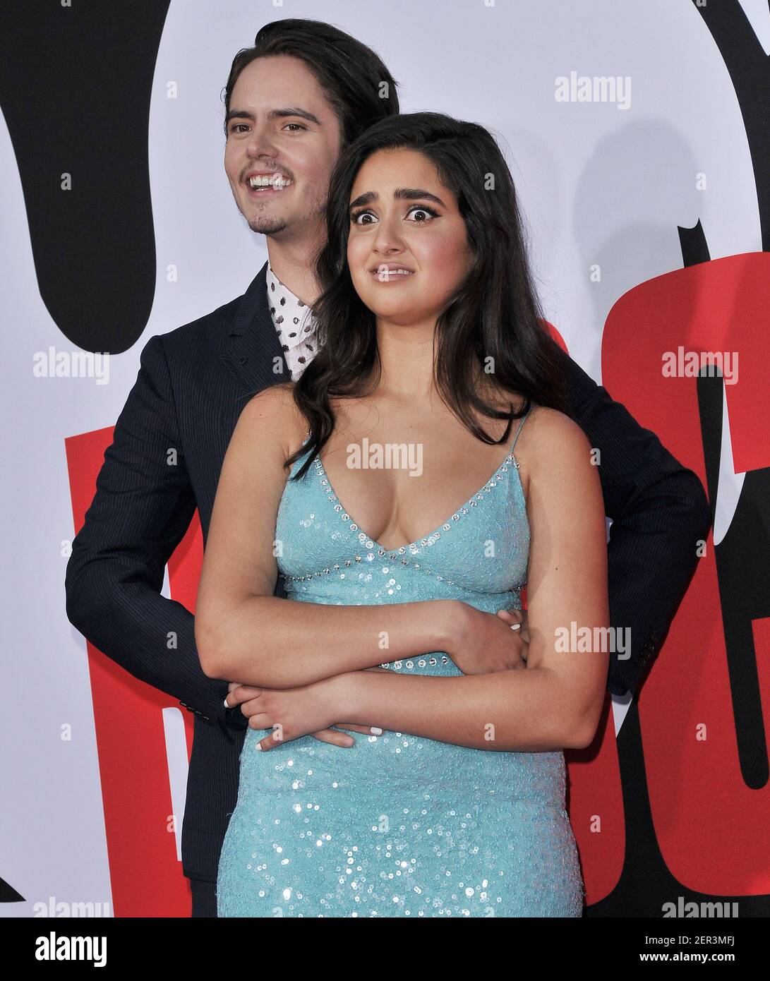 (L R) Miles Robbins and Geraldine Viswanathan at the "Blockers" Los