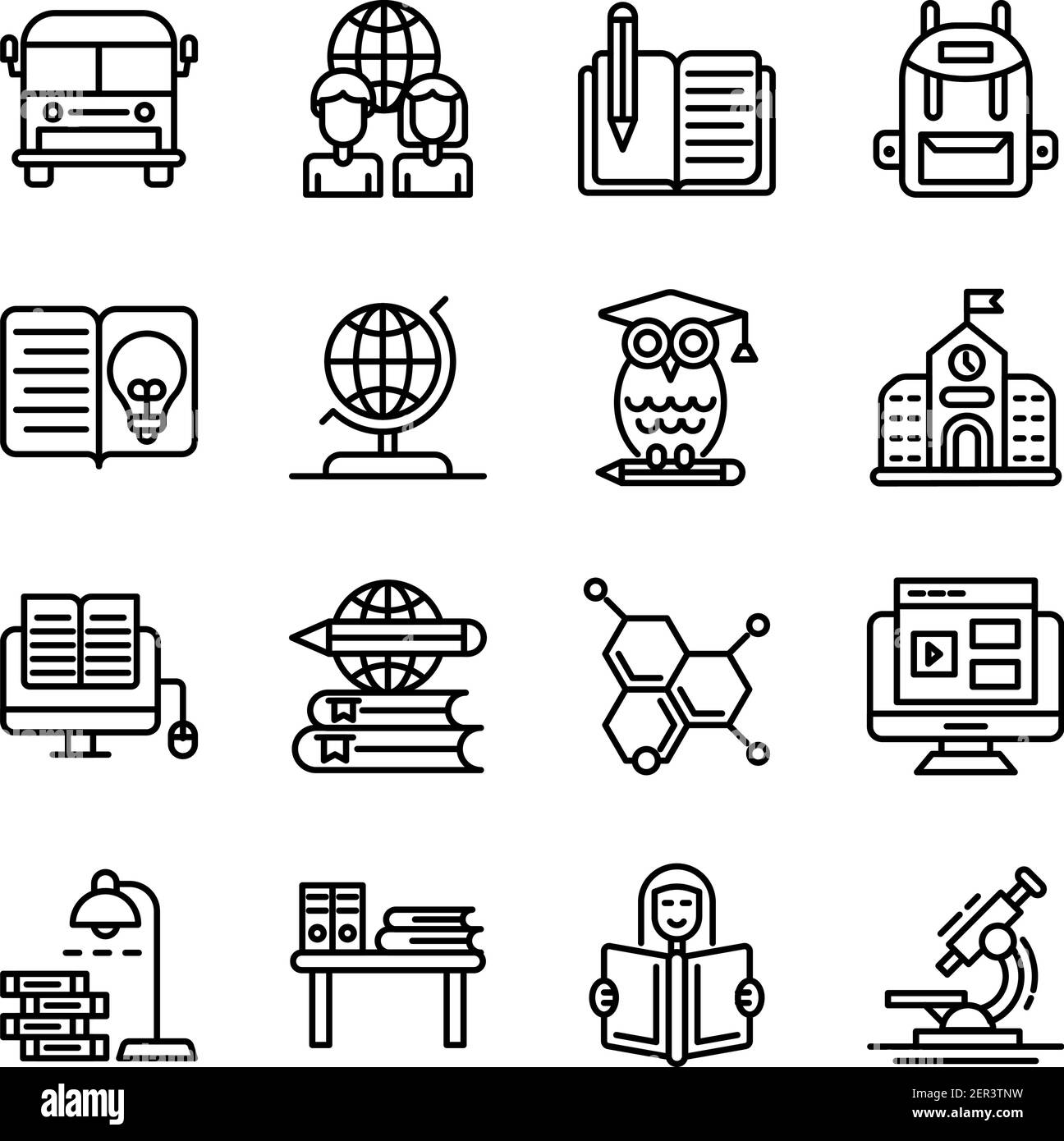 Pack of Education Linear Icons Stock Vector Image & Art - Alamy