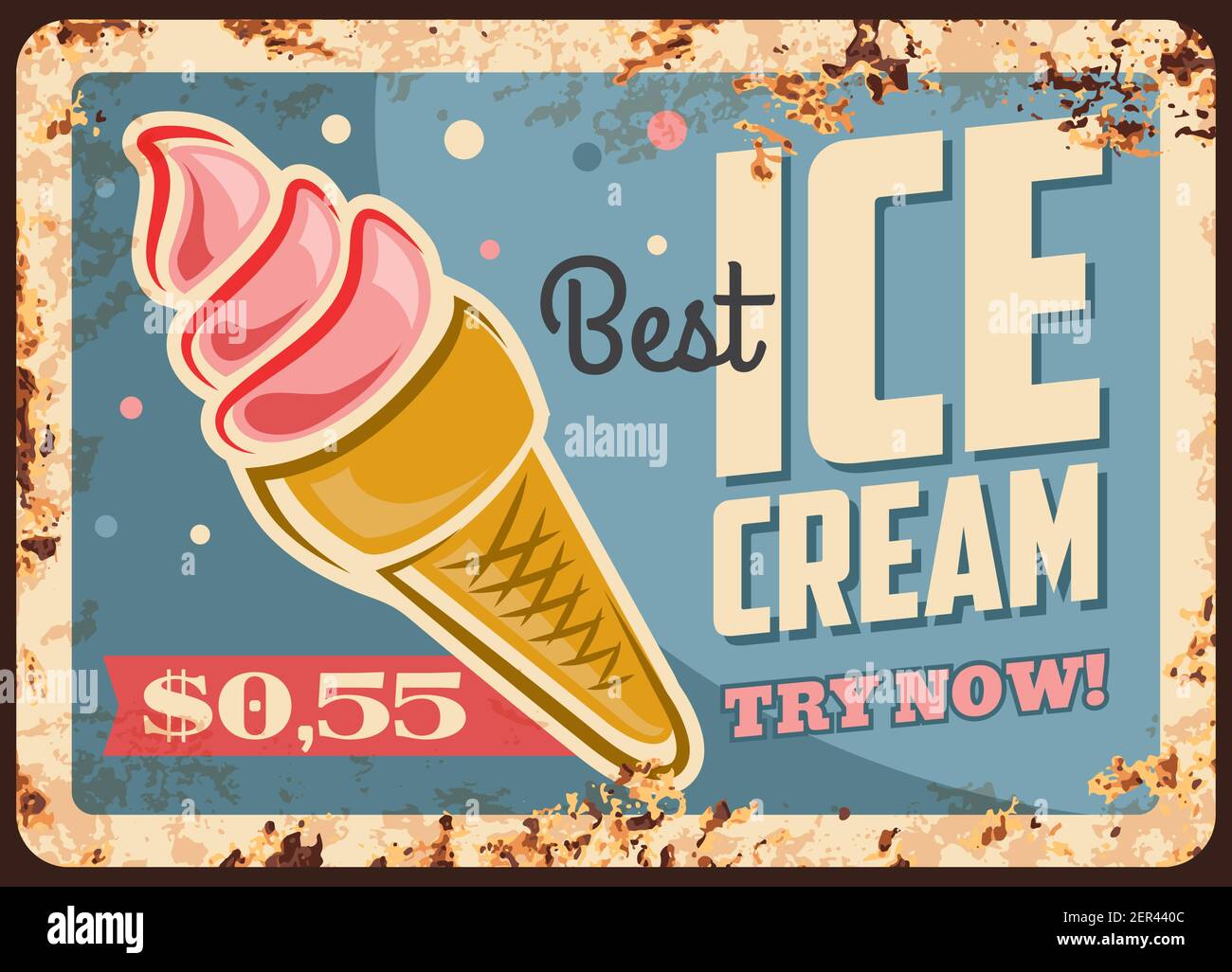 Ice cream parlor cold dessert business for summer Vector Image