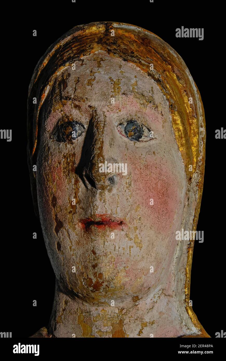 A medieval artist portrayed both the Virgin Mary and the Christ Child ...