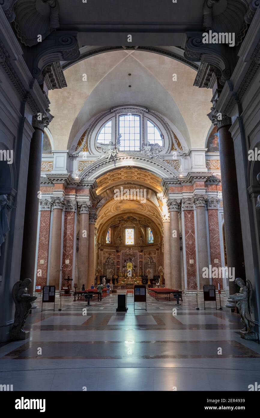 Italy, Rome, Basilica Of St. Mary Of The Angels And The Martyrs ...