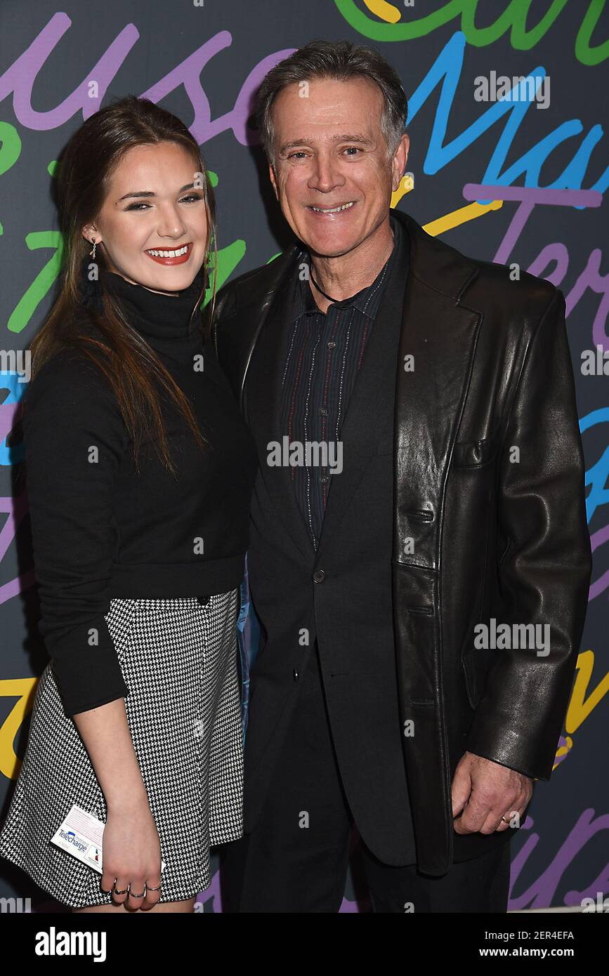 Olivia Dicopoulos and father Frank Dicopoulos attends