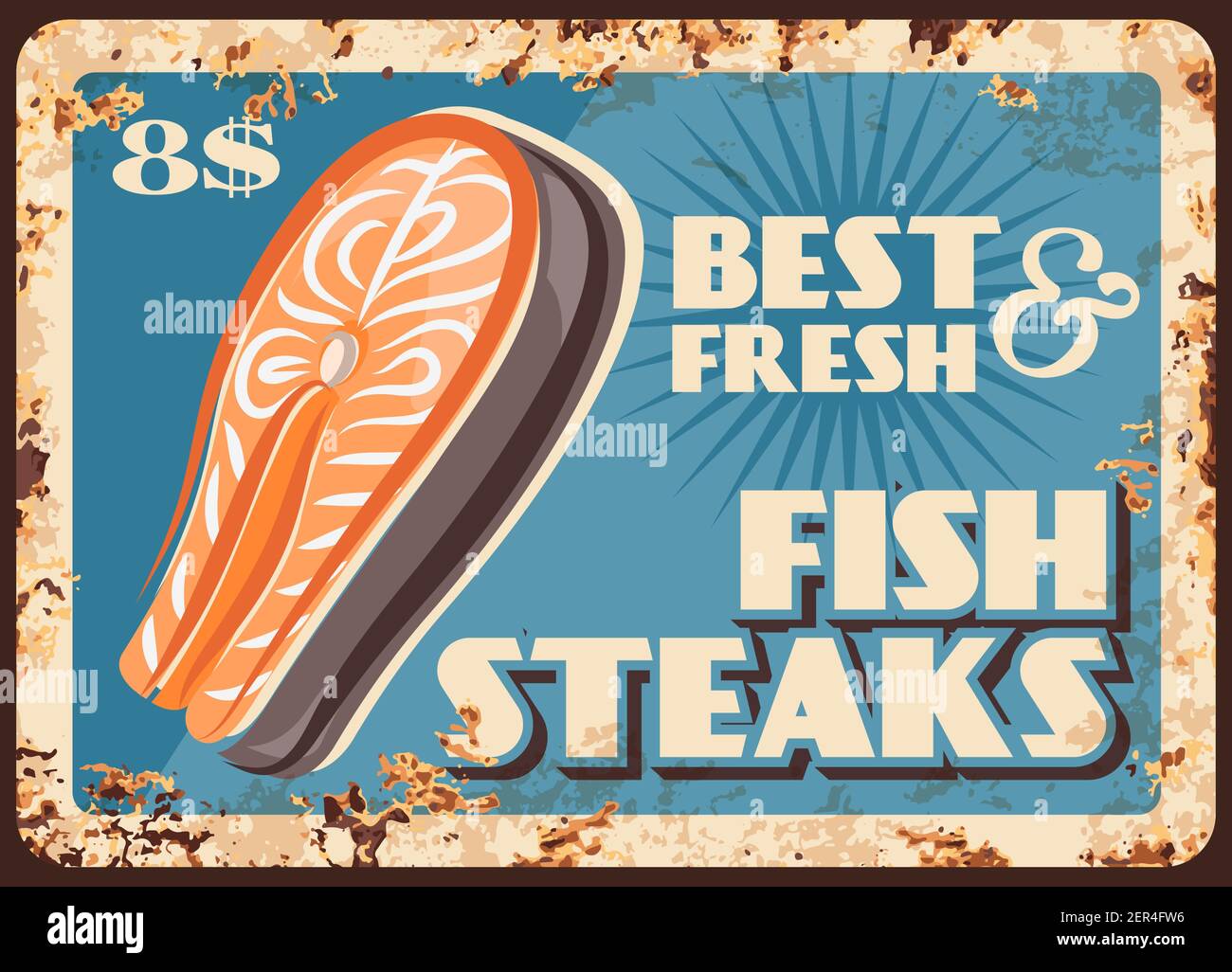 Seafood signage vector vectors hi-res stock photography and images - Alamy