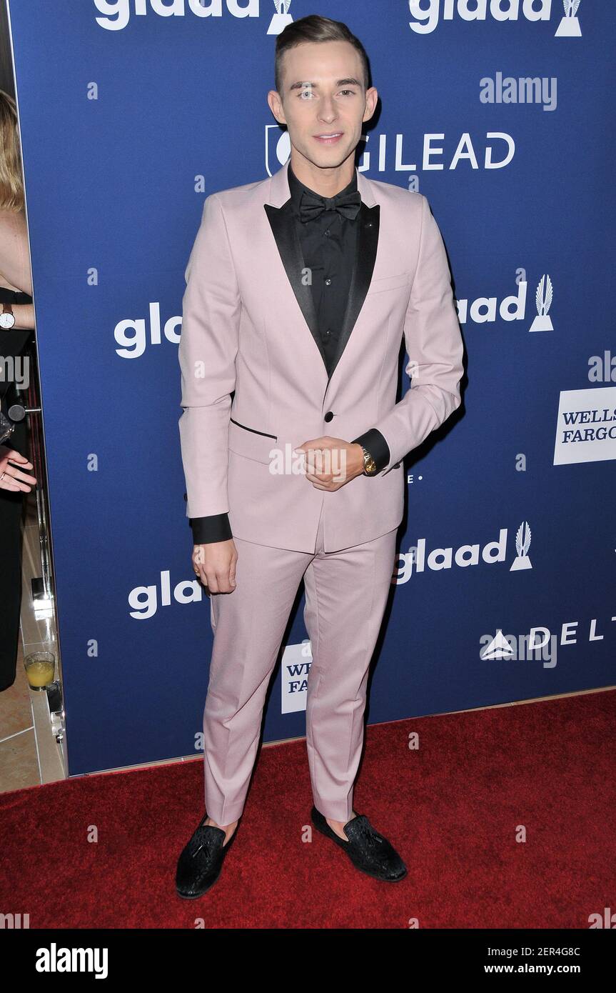 Ada Rippon Adam Rippon arrives at the 29th Annual GLAAD Media Awards held at The ...