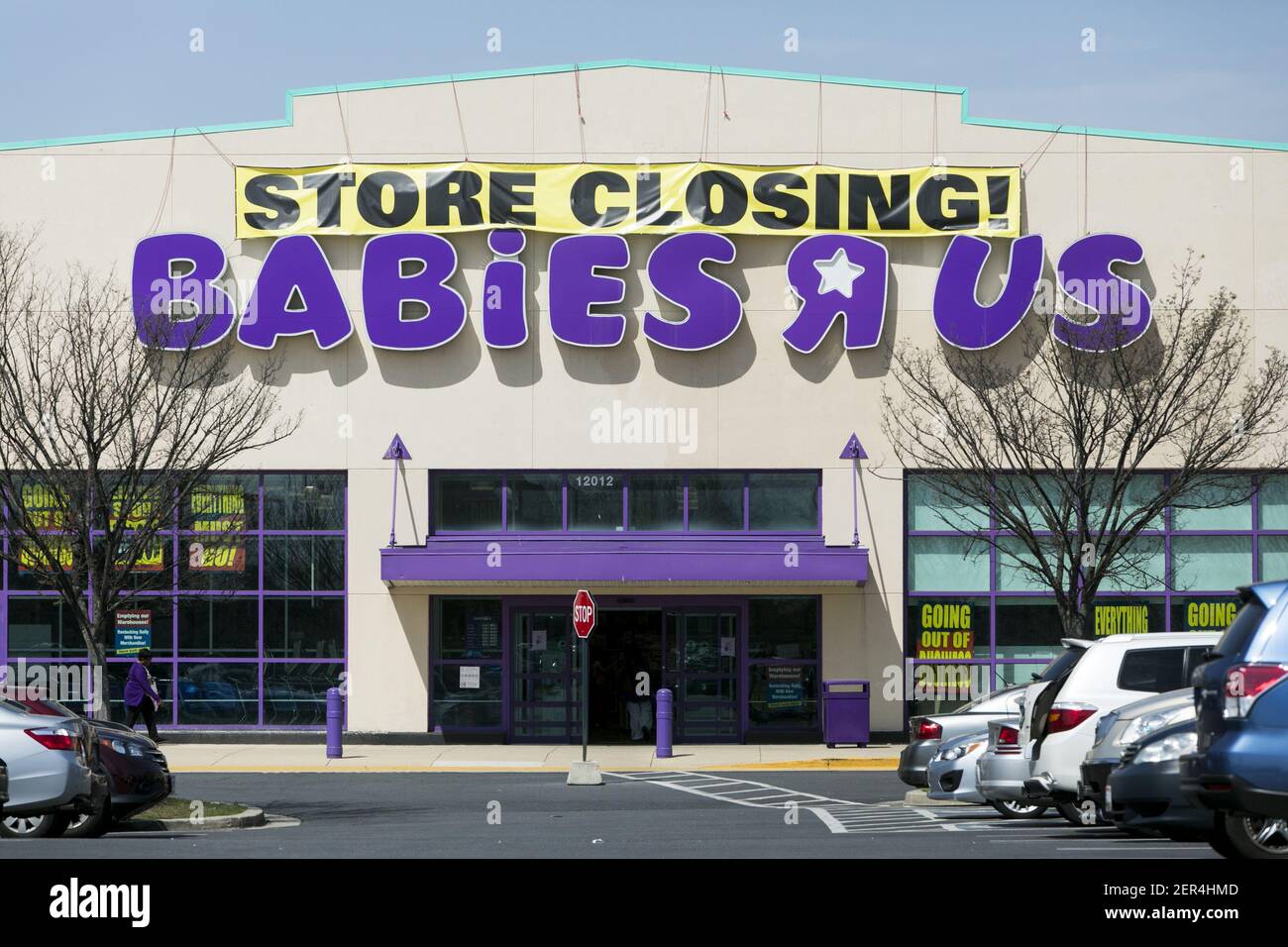 A logo sign outside of a Babies 