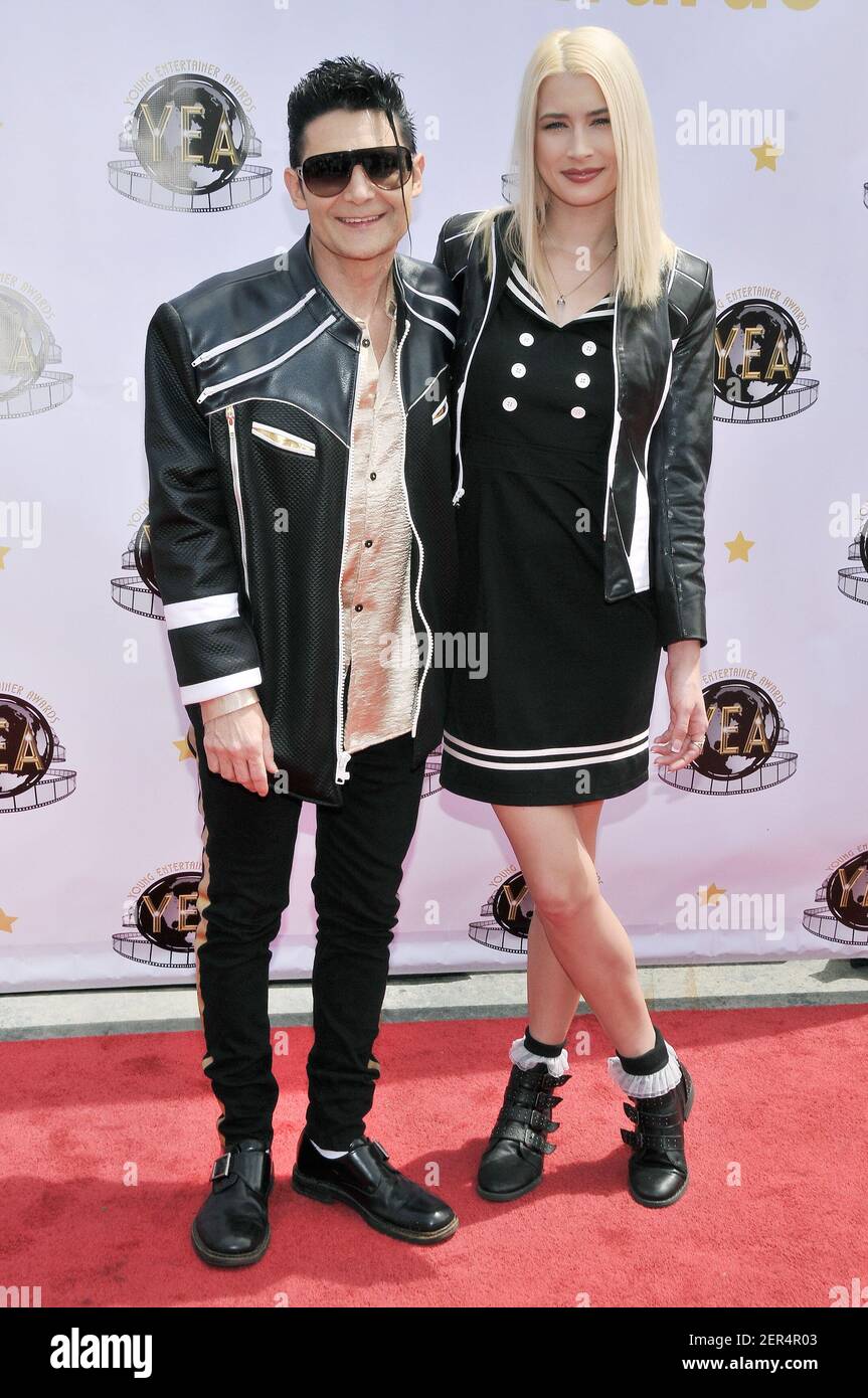 (LR) Corey Feldman and Wife Courtney Anne Mitchell arrives at The 3rd